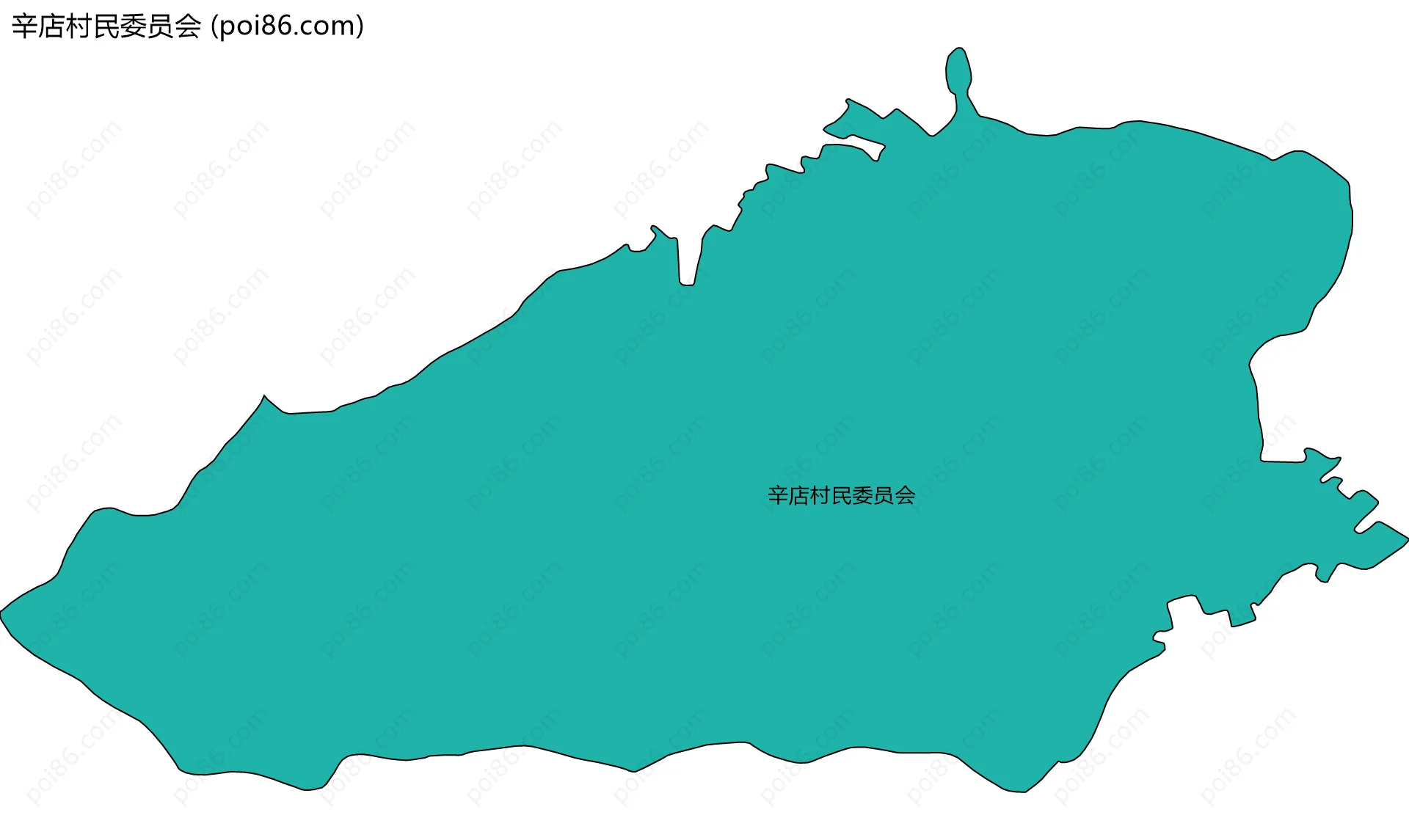 辛店村民委员会边界地图