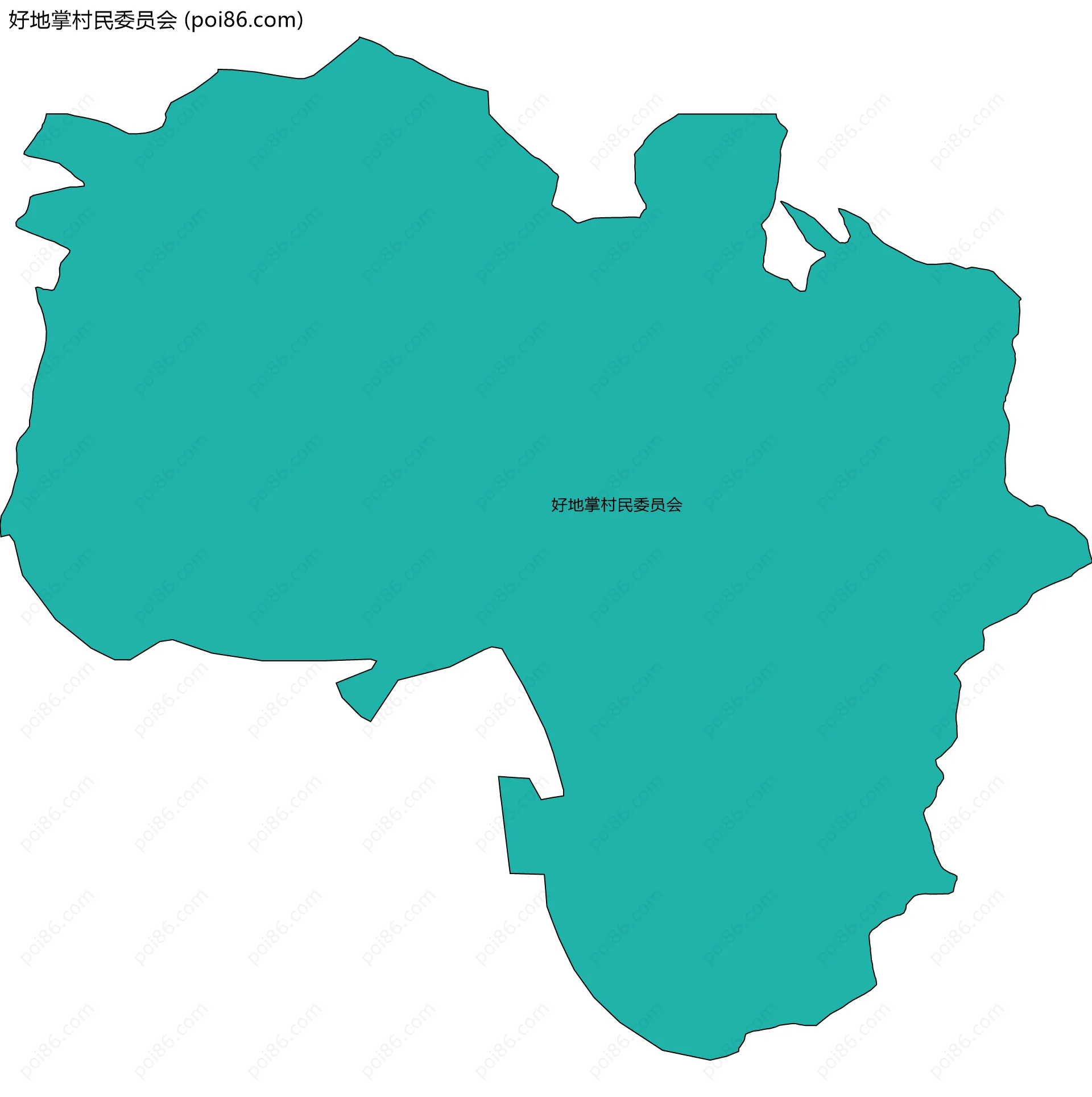 好地掌村民委员会边界地图