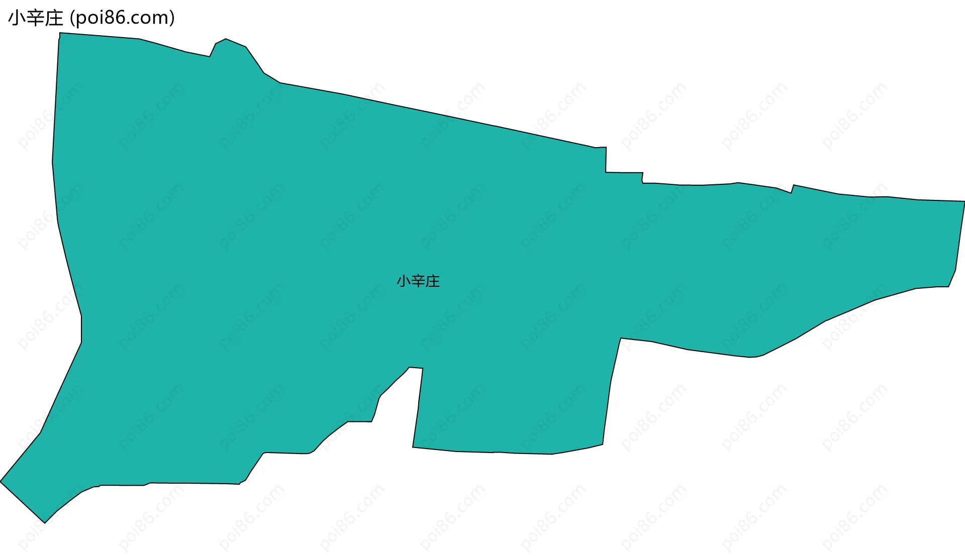 小辛庄边界地图