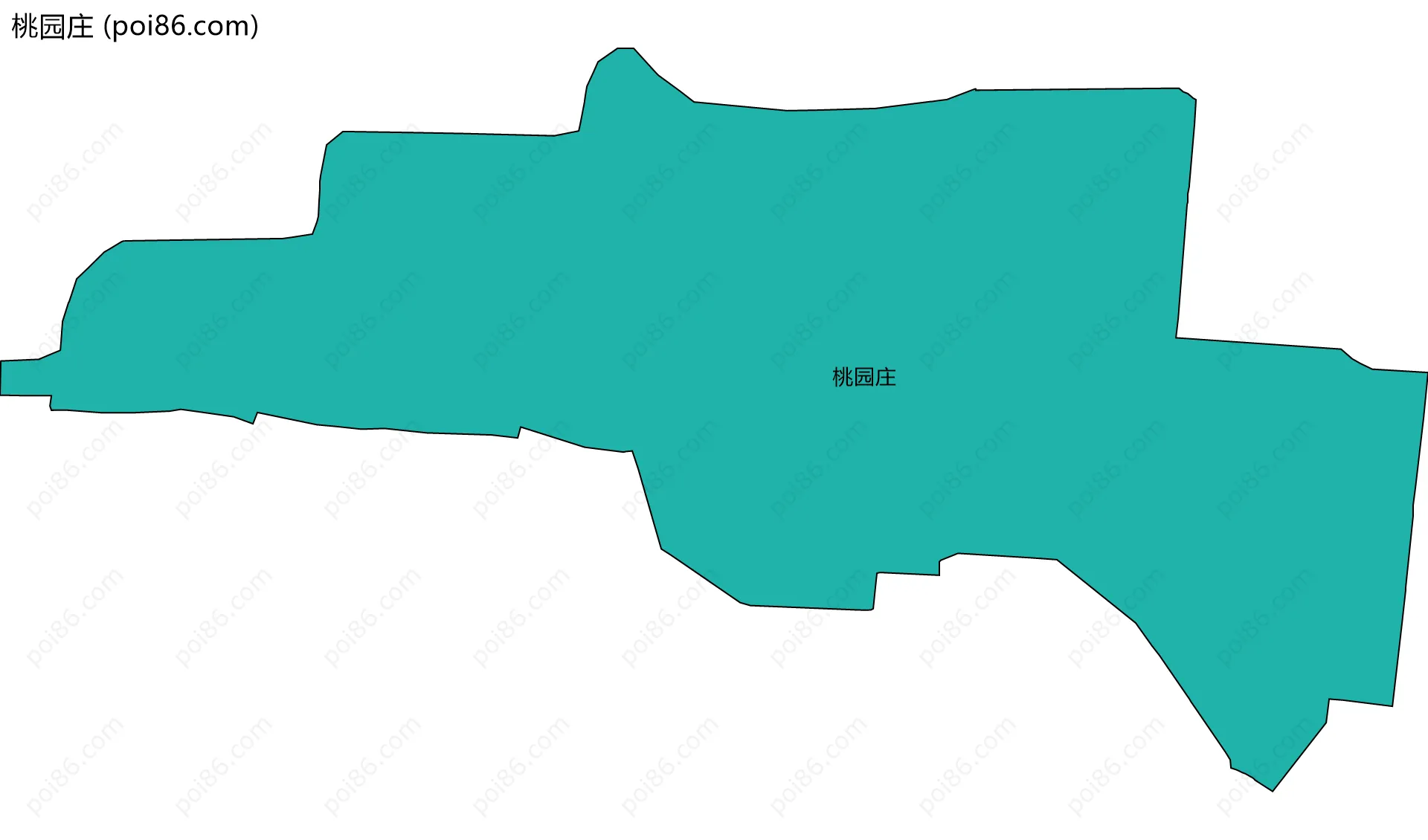 桃园庄边界地图