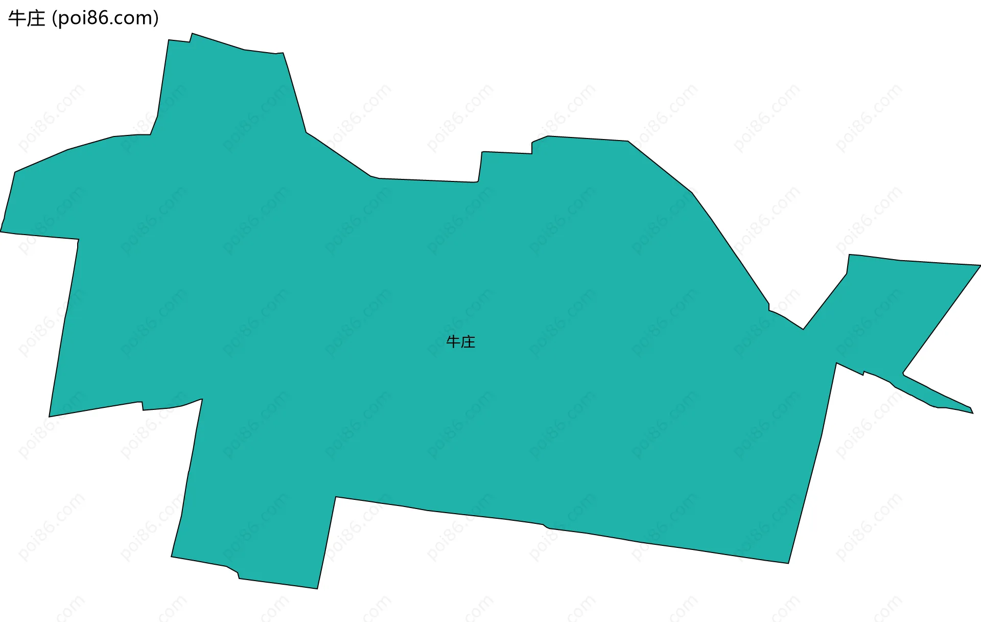 牛庄边界地图