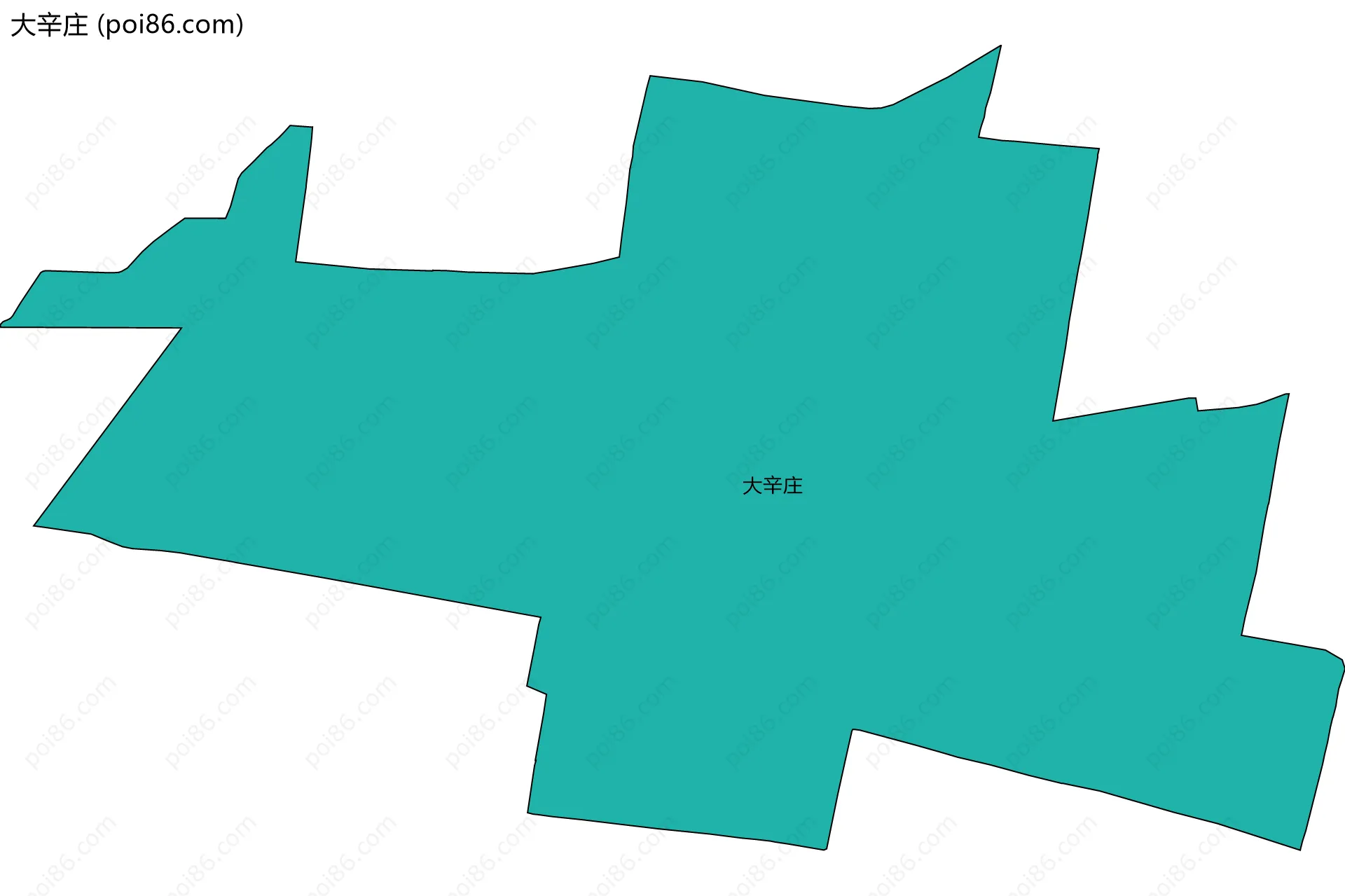 大辛庄边界地图