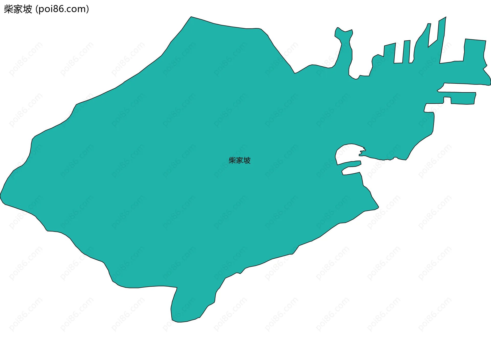 柴家坡边界地图