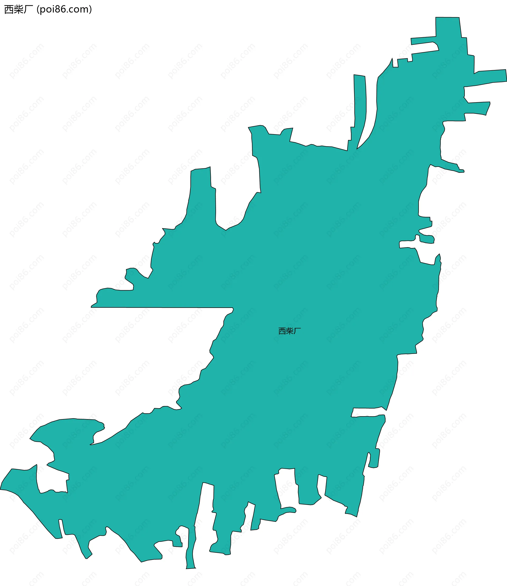 西柴厂边界地图