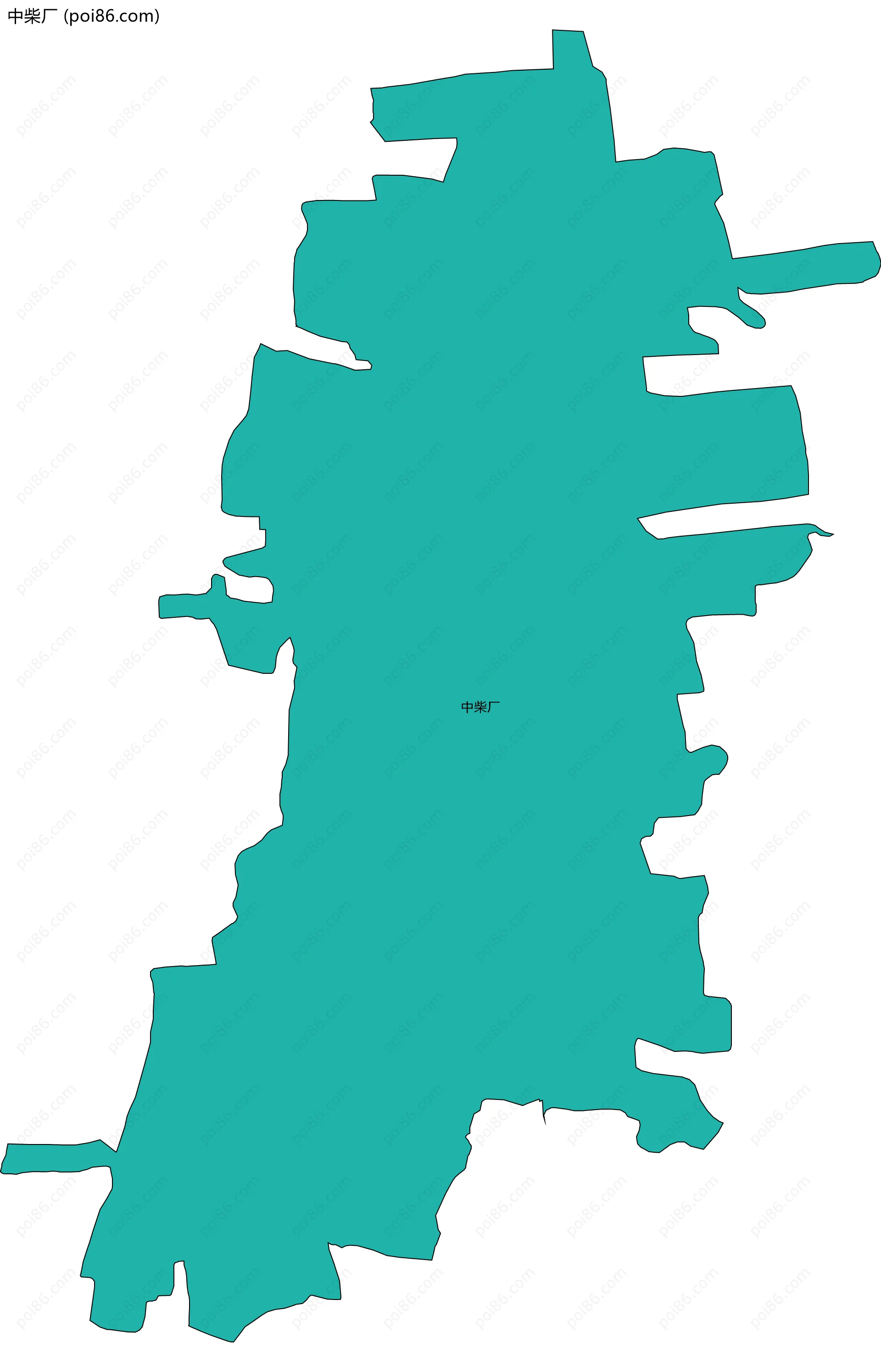 中柴厂边界地图