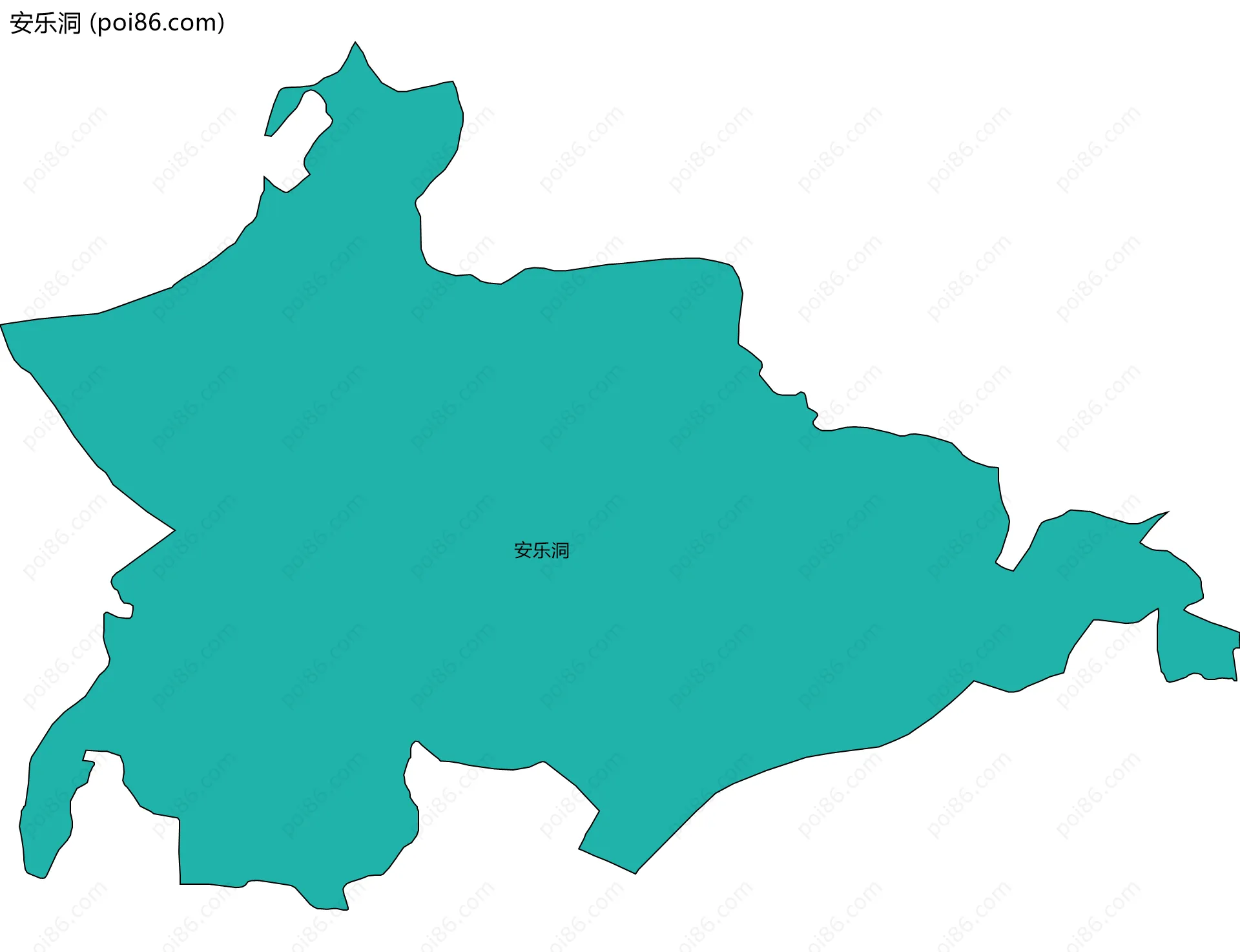 安乐洞边界地图