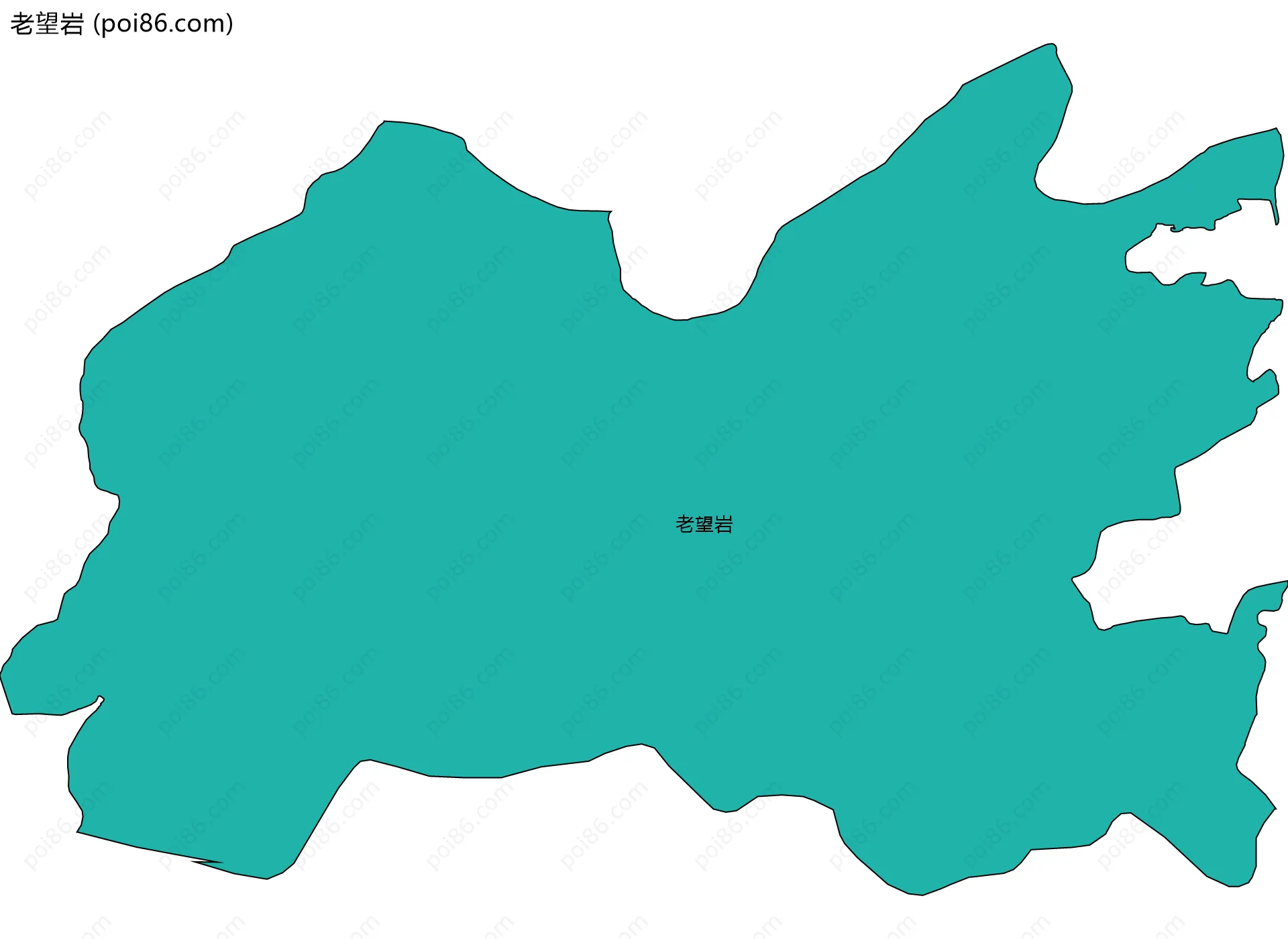 老望岩边界地图