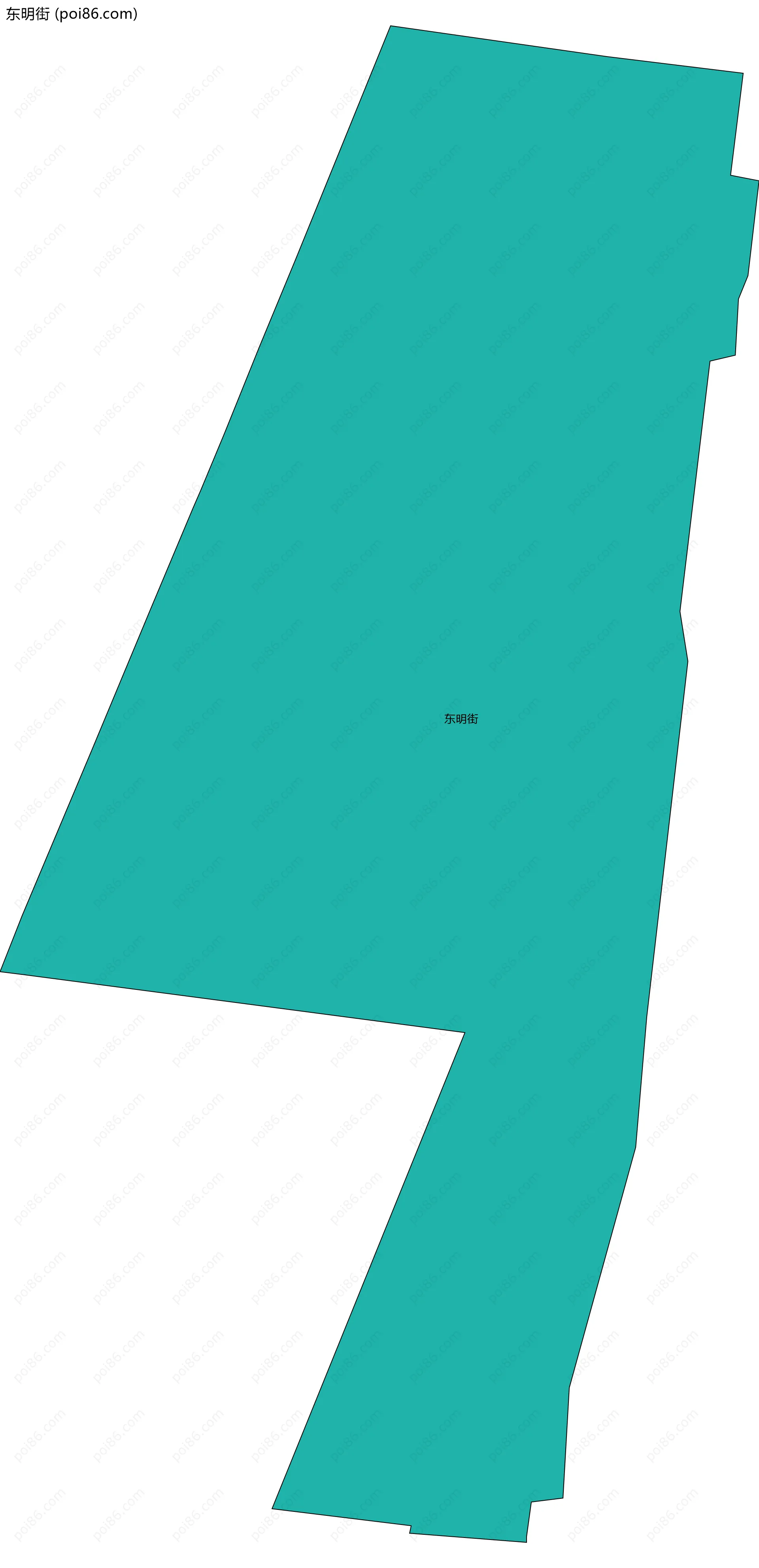 东明街边界地图