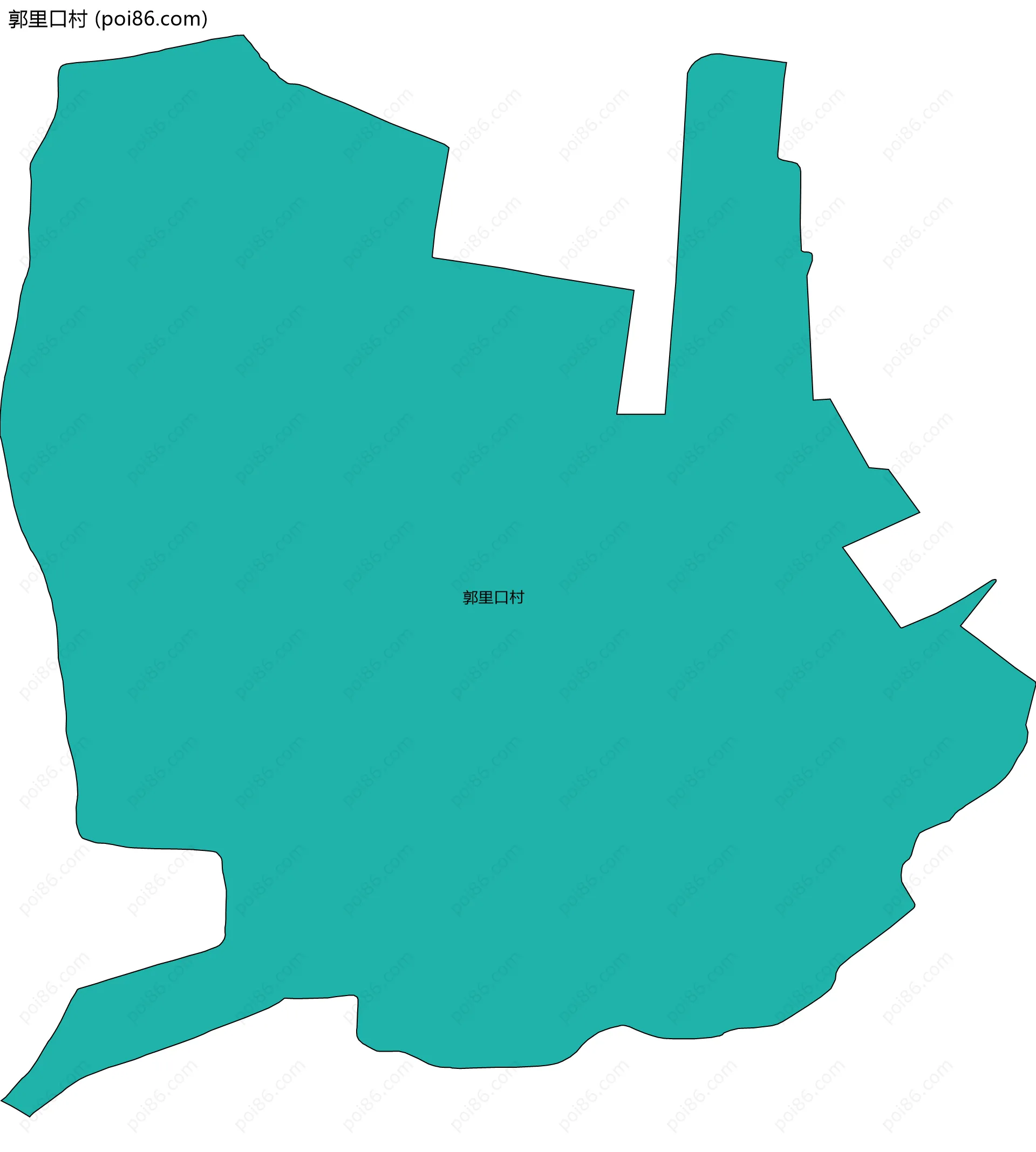 郭里口村边界地图