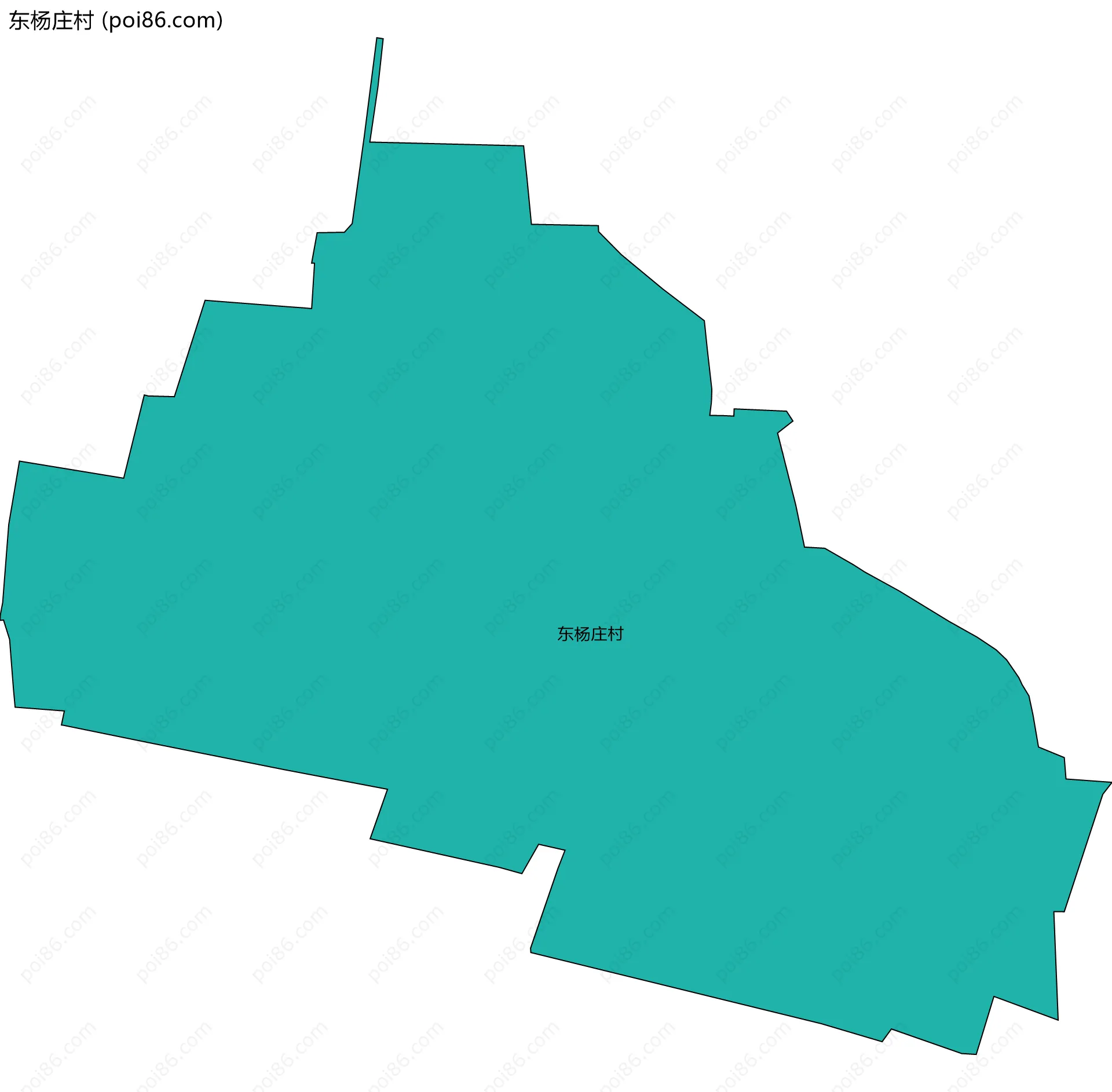 东杨庄村边界地图