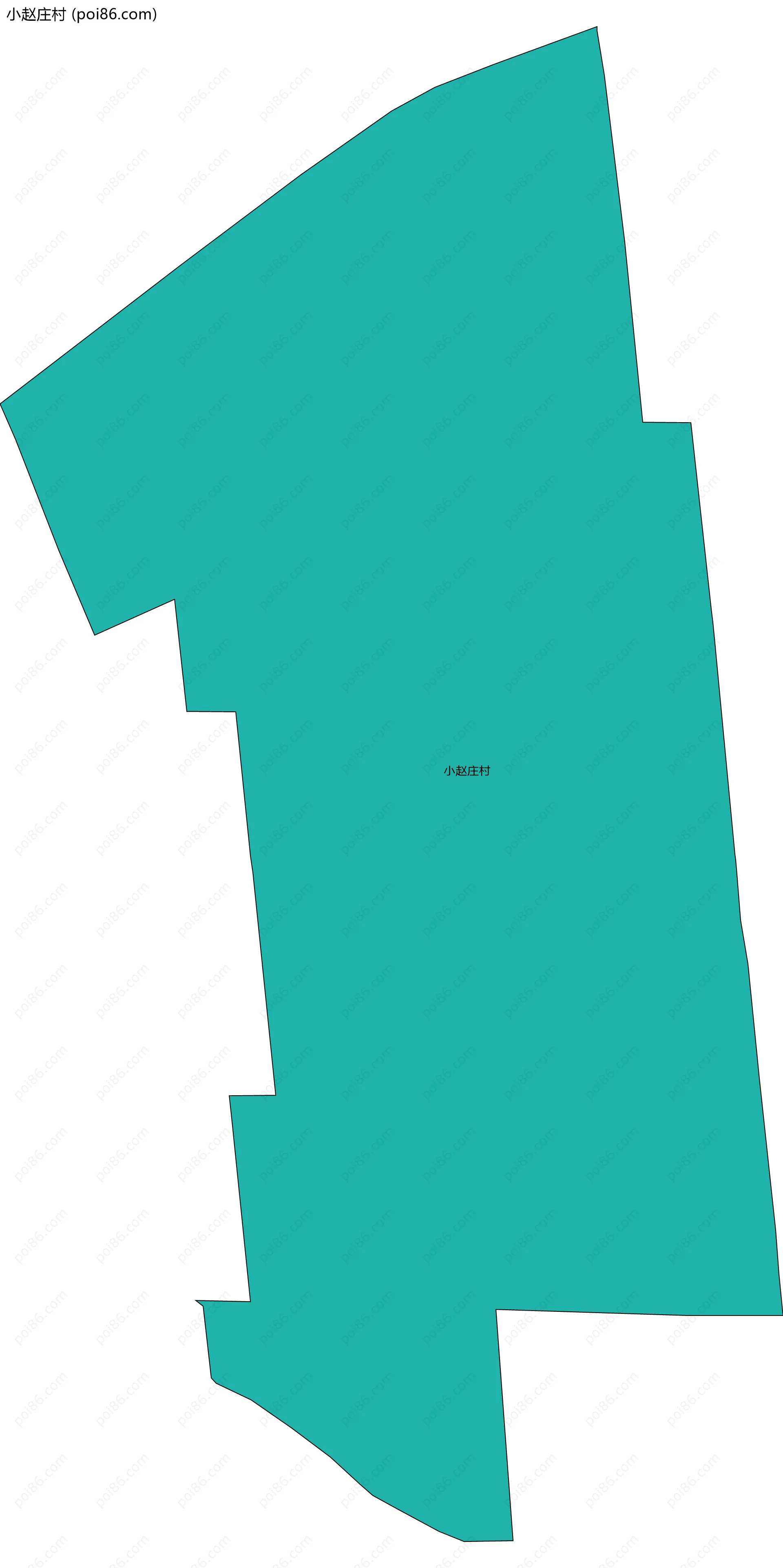 小赵庄村边界地图