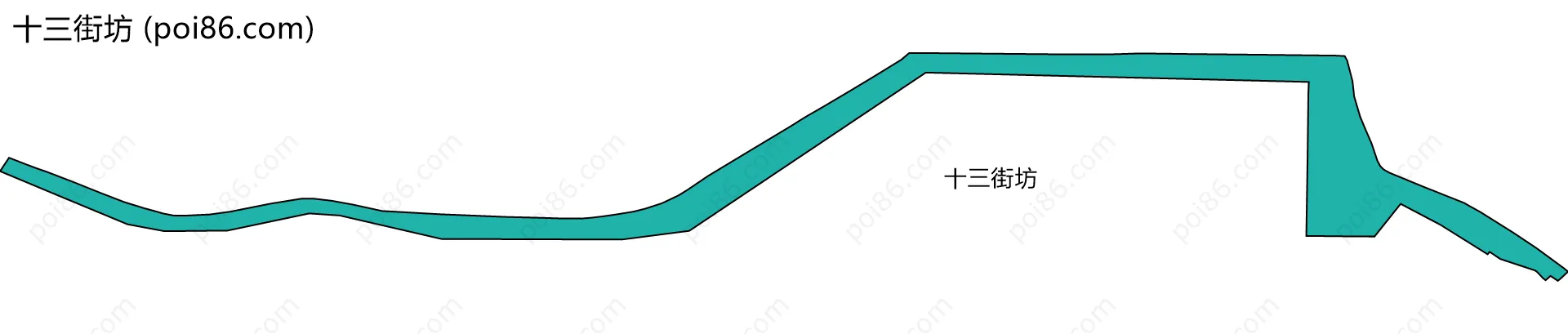 十三街坊边界地图