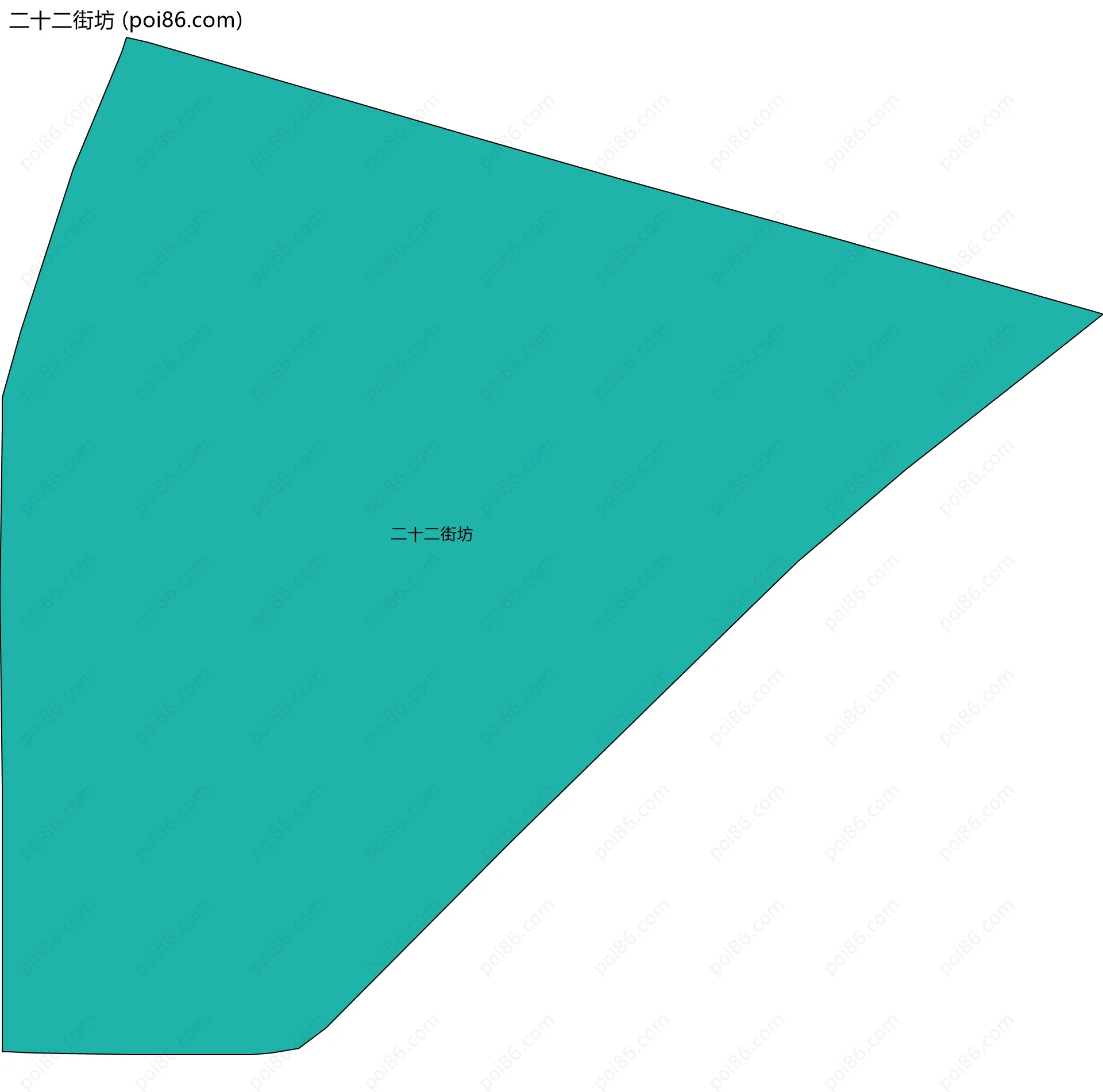 二十二街坊边界地图