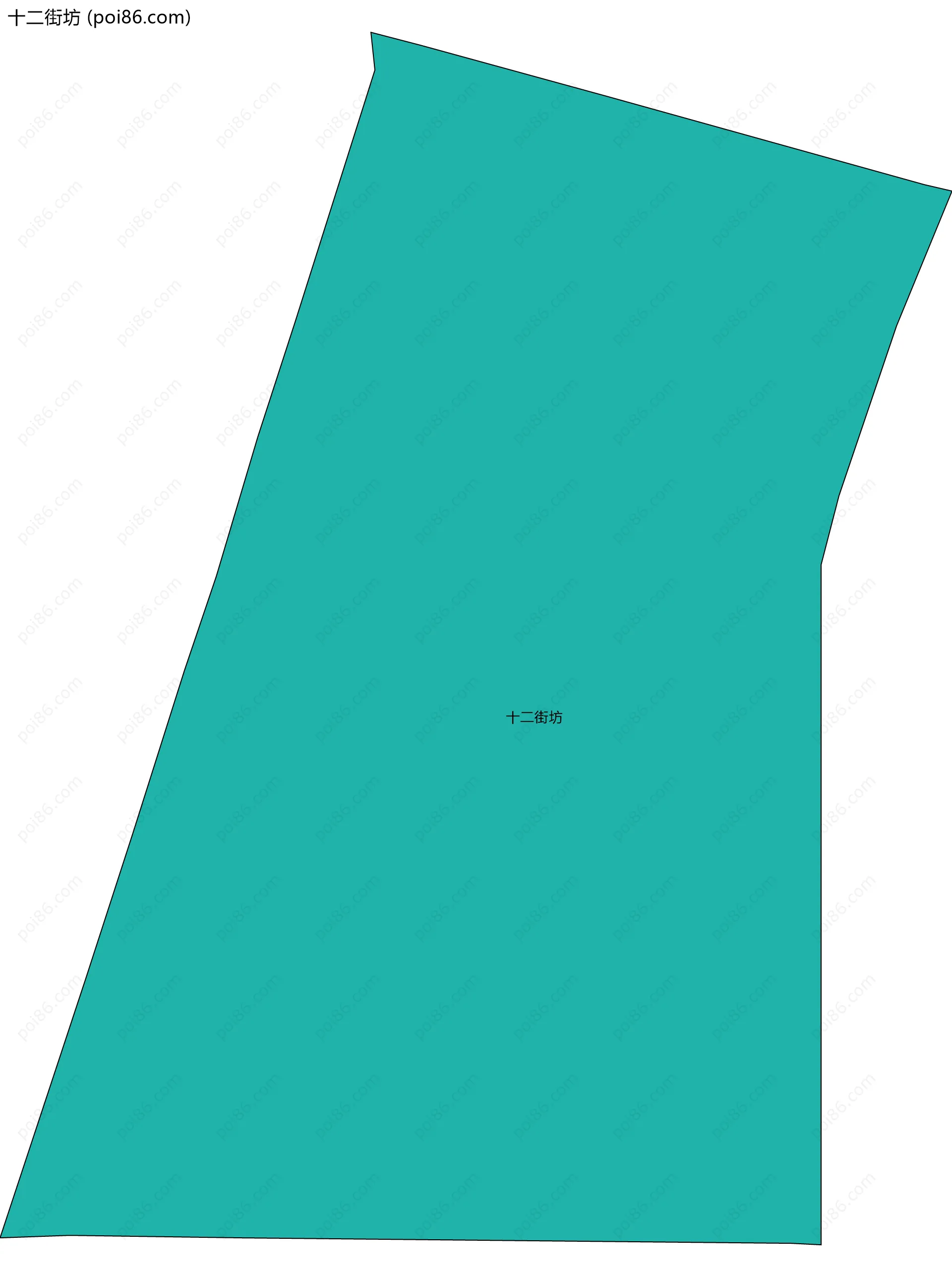 十二街坊边界地图