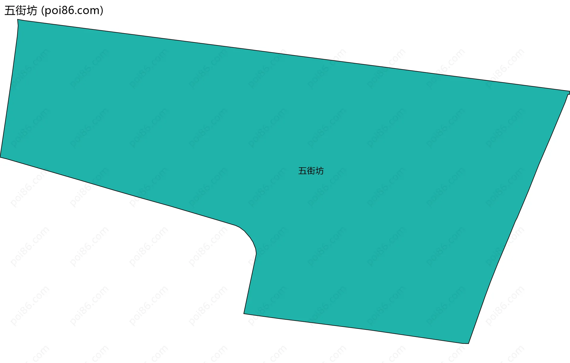 五街坊边界地图