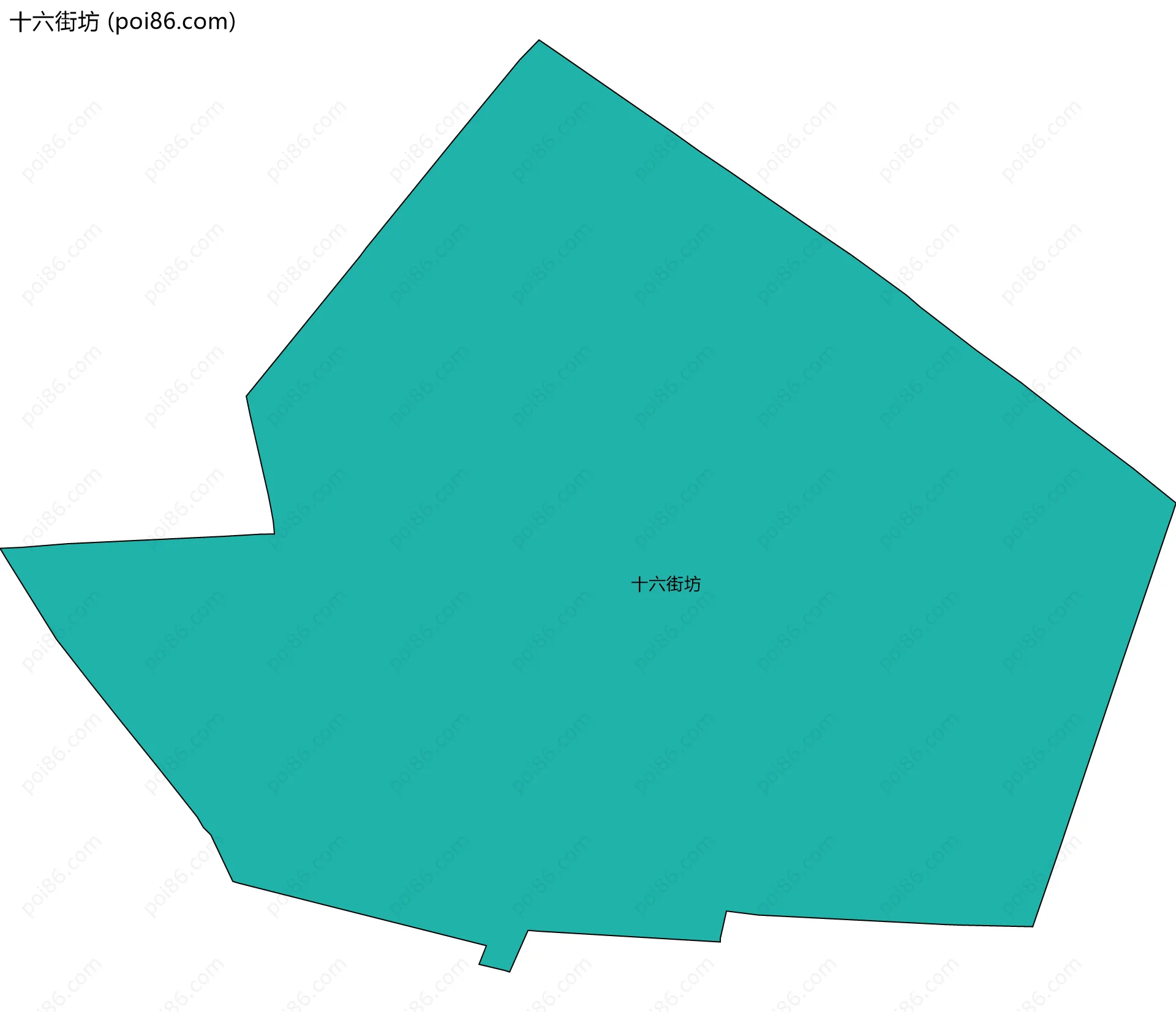 十六街坊边界地图