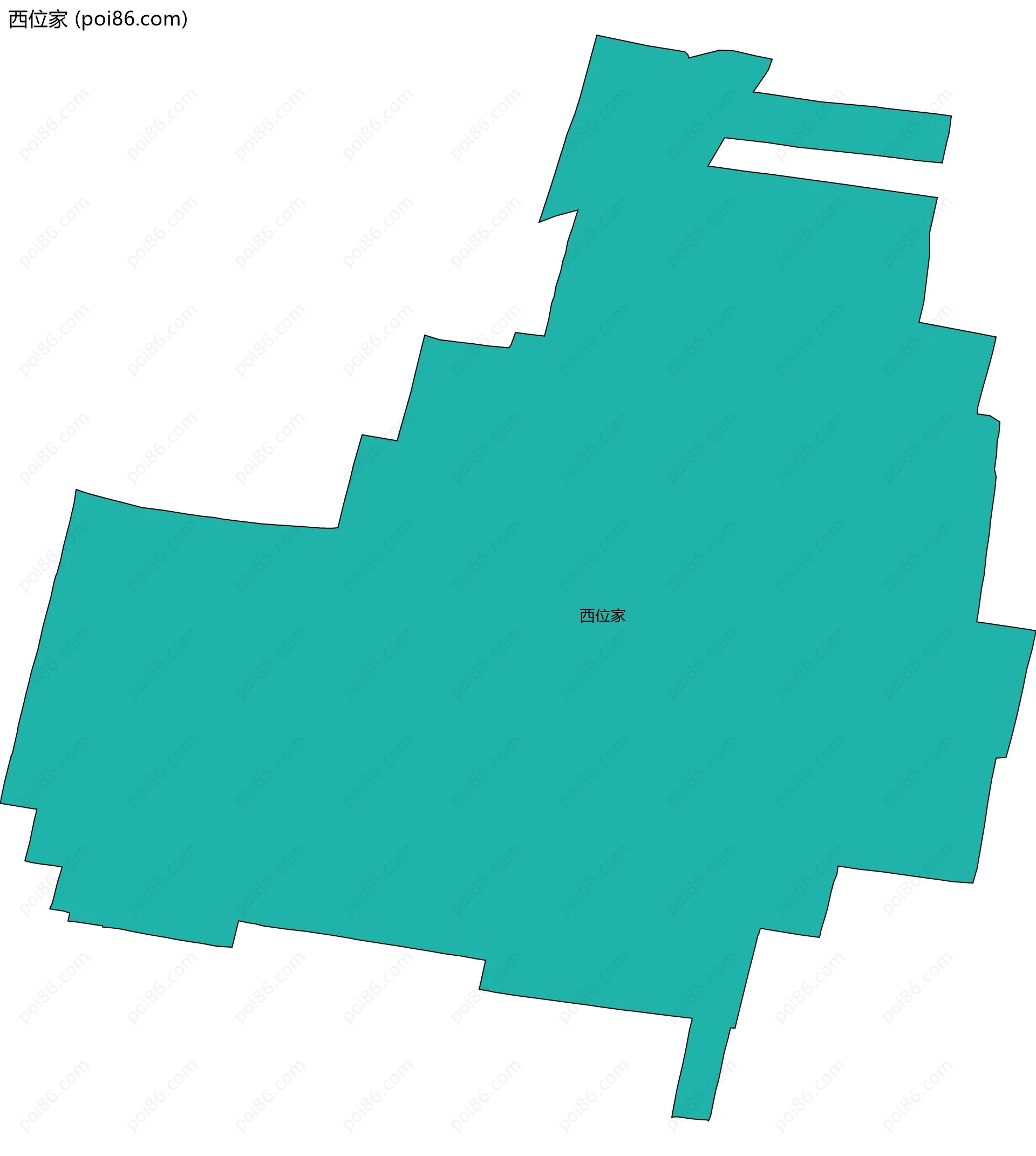 西位家边界地图