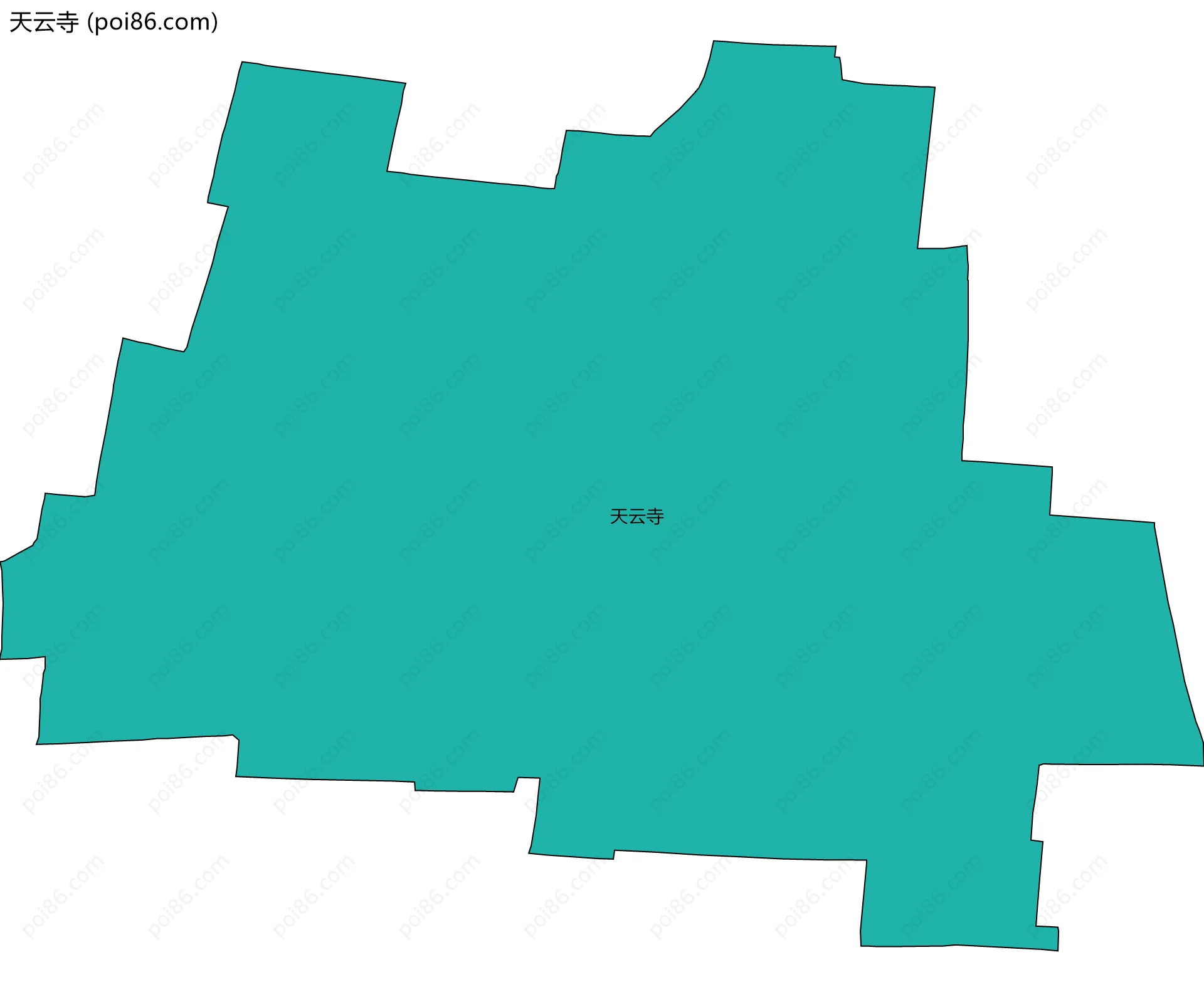 天云寺边界地图