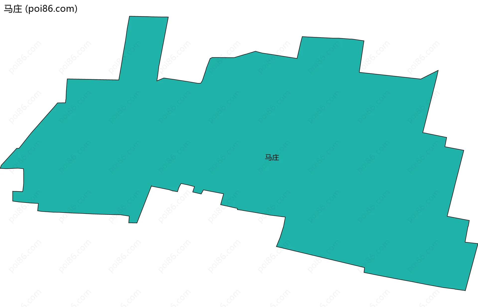 马庄边界地图