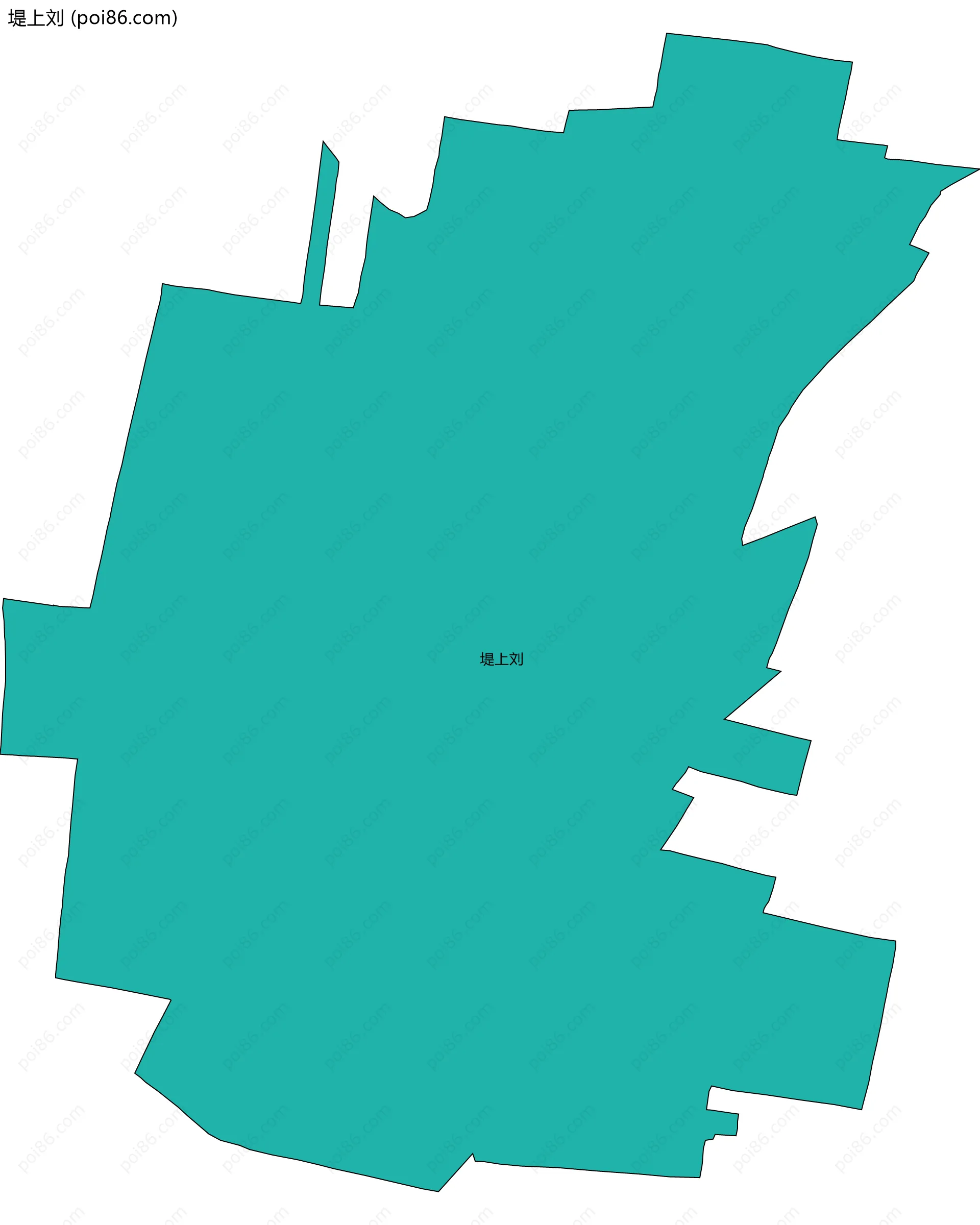 堤上刘边界地图