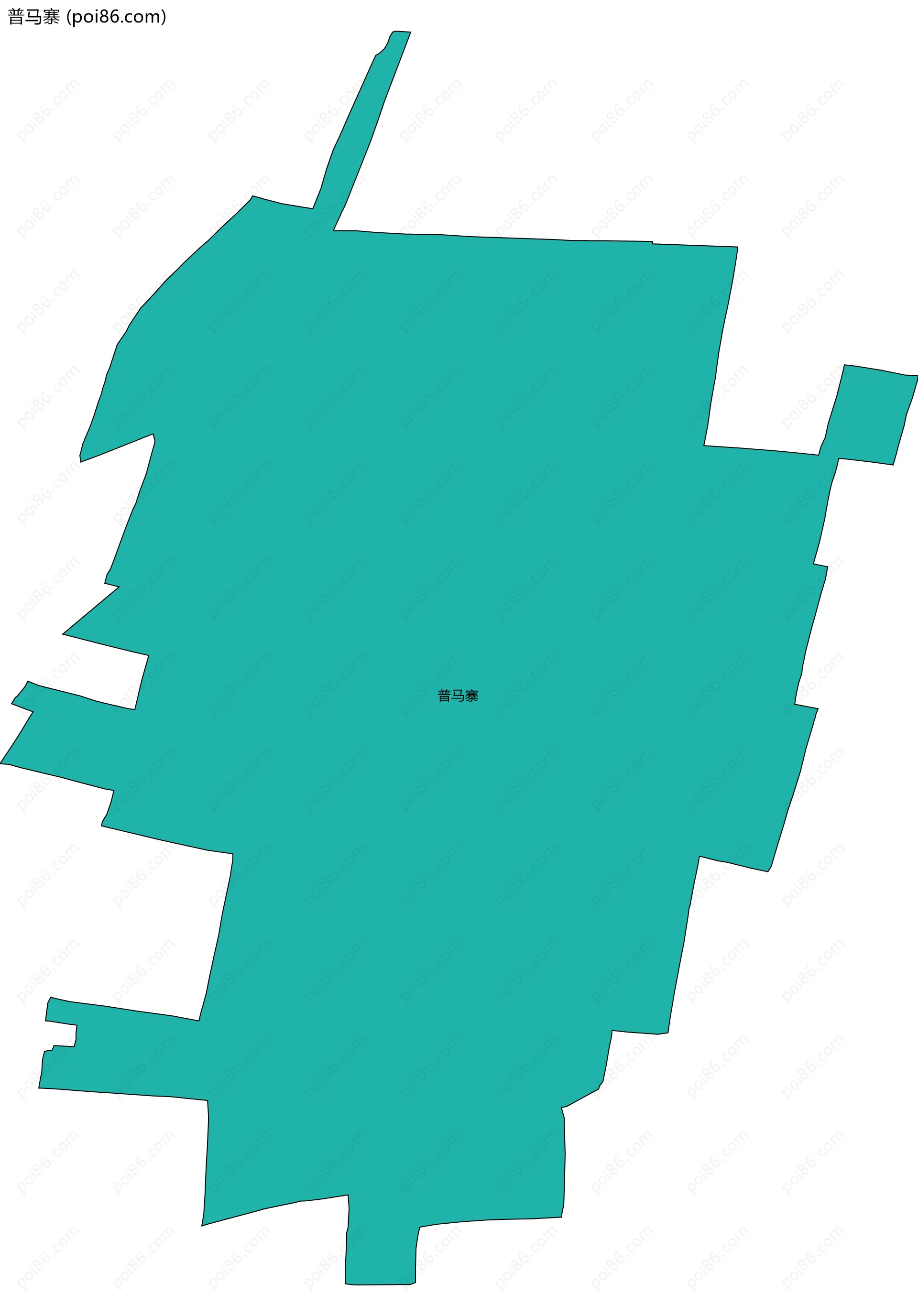 普马寨边界地图