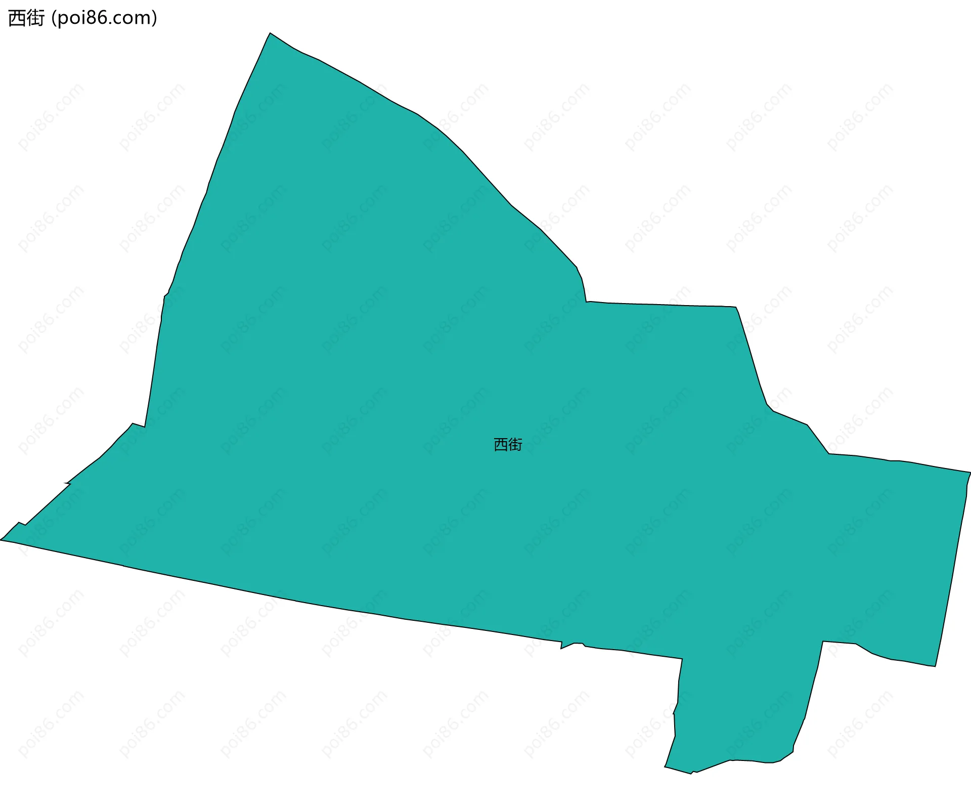 西街边界地图