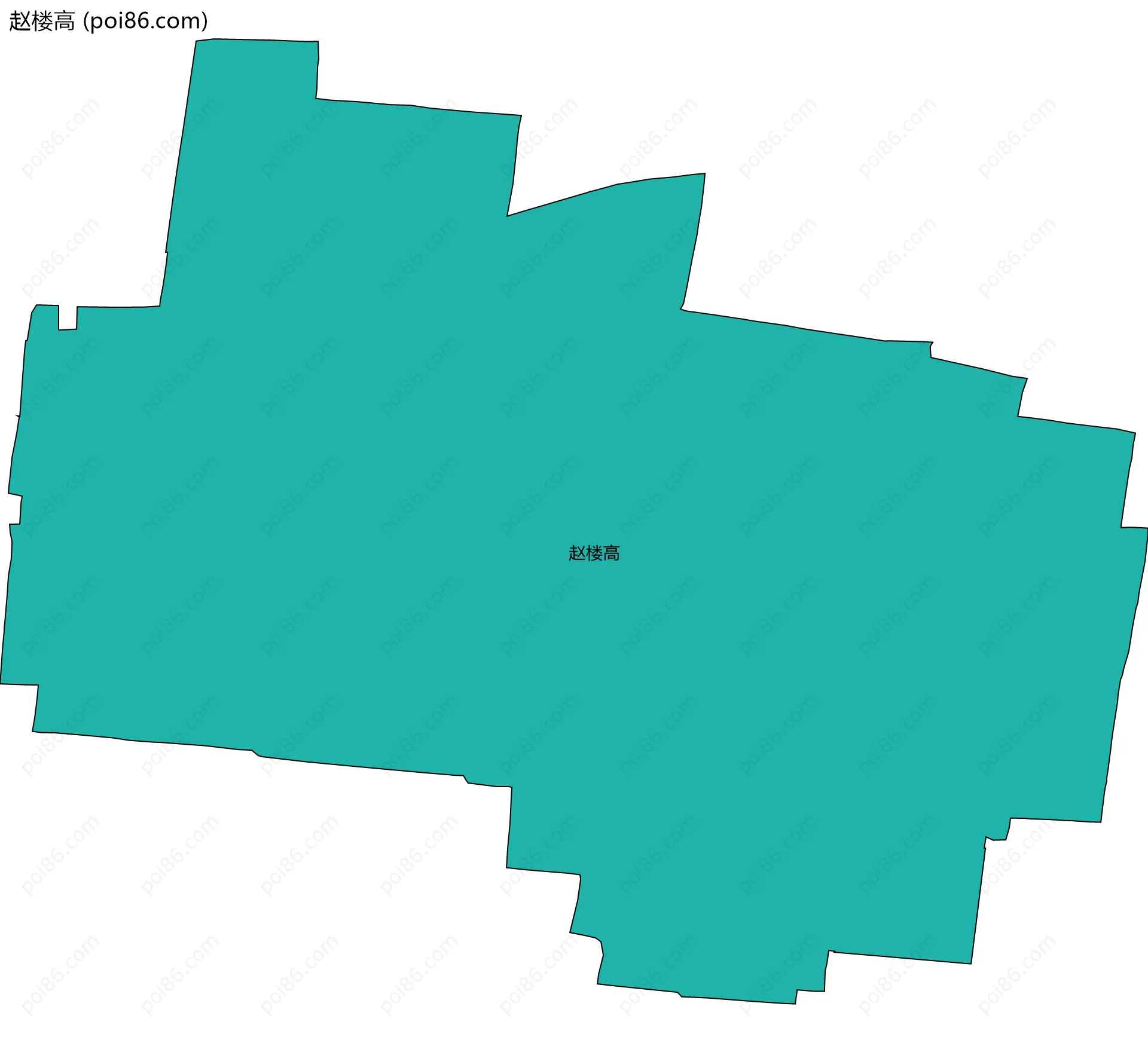 赵楼高边界地图