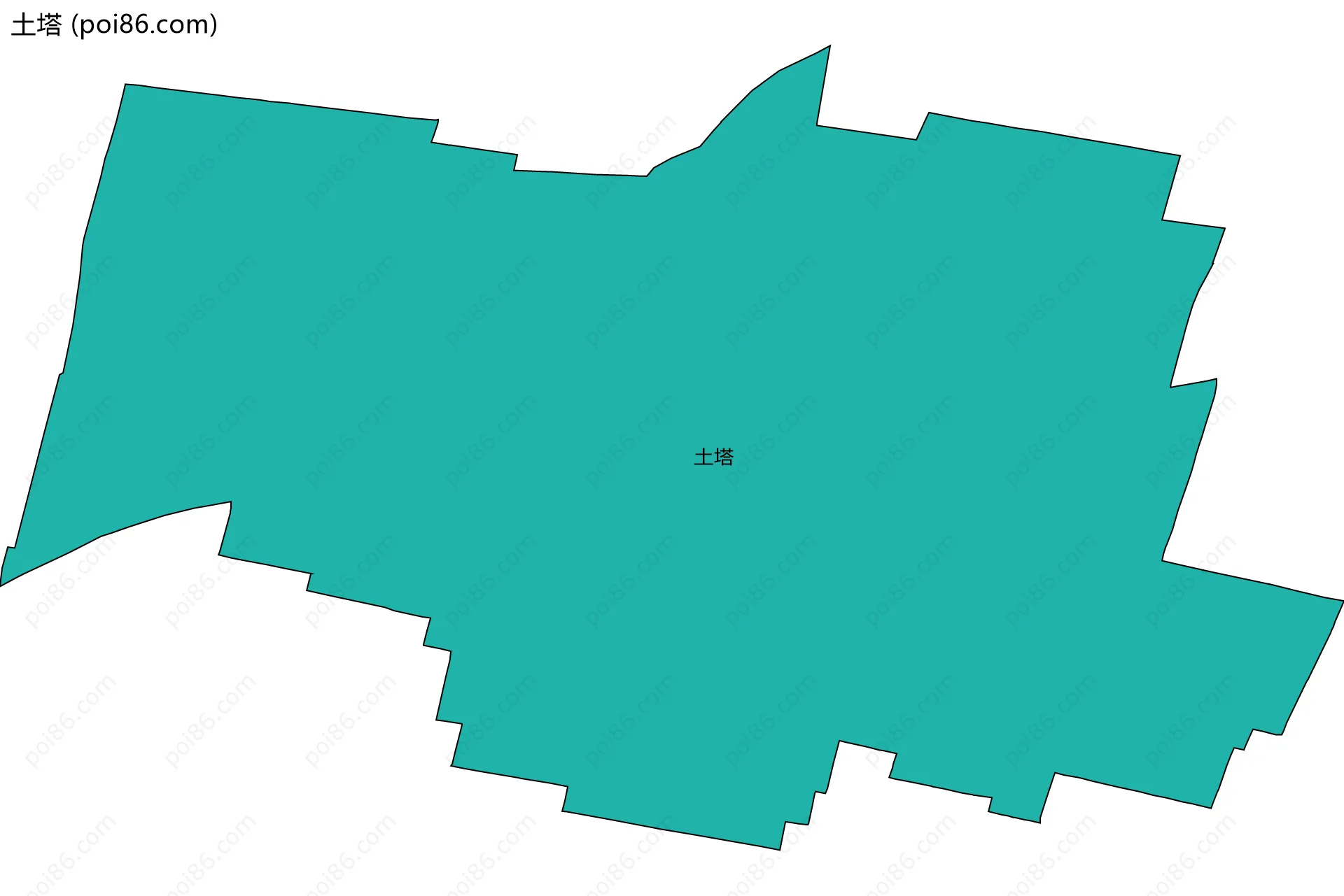 土塔边界地图