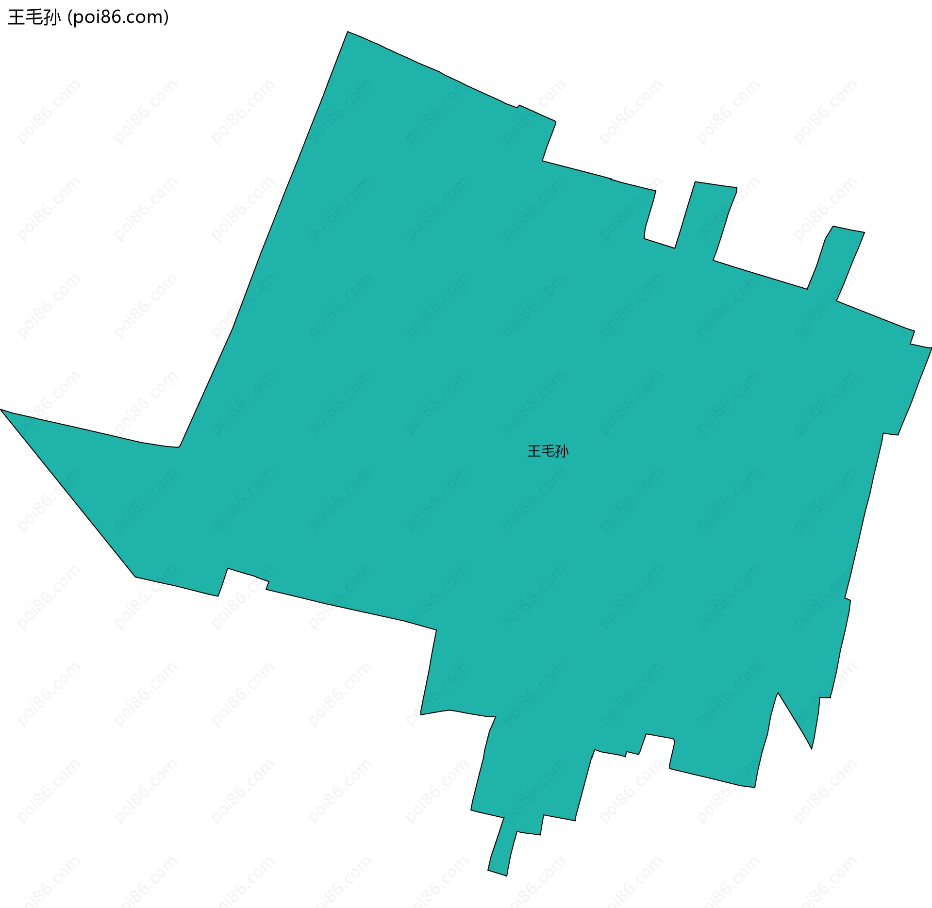 王毛孙边界地图