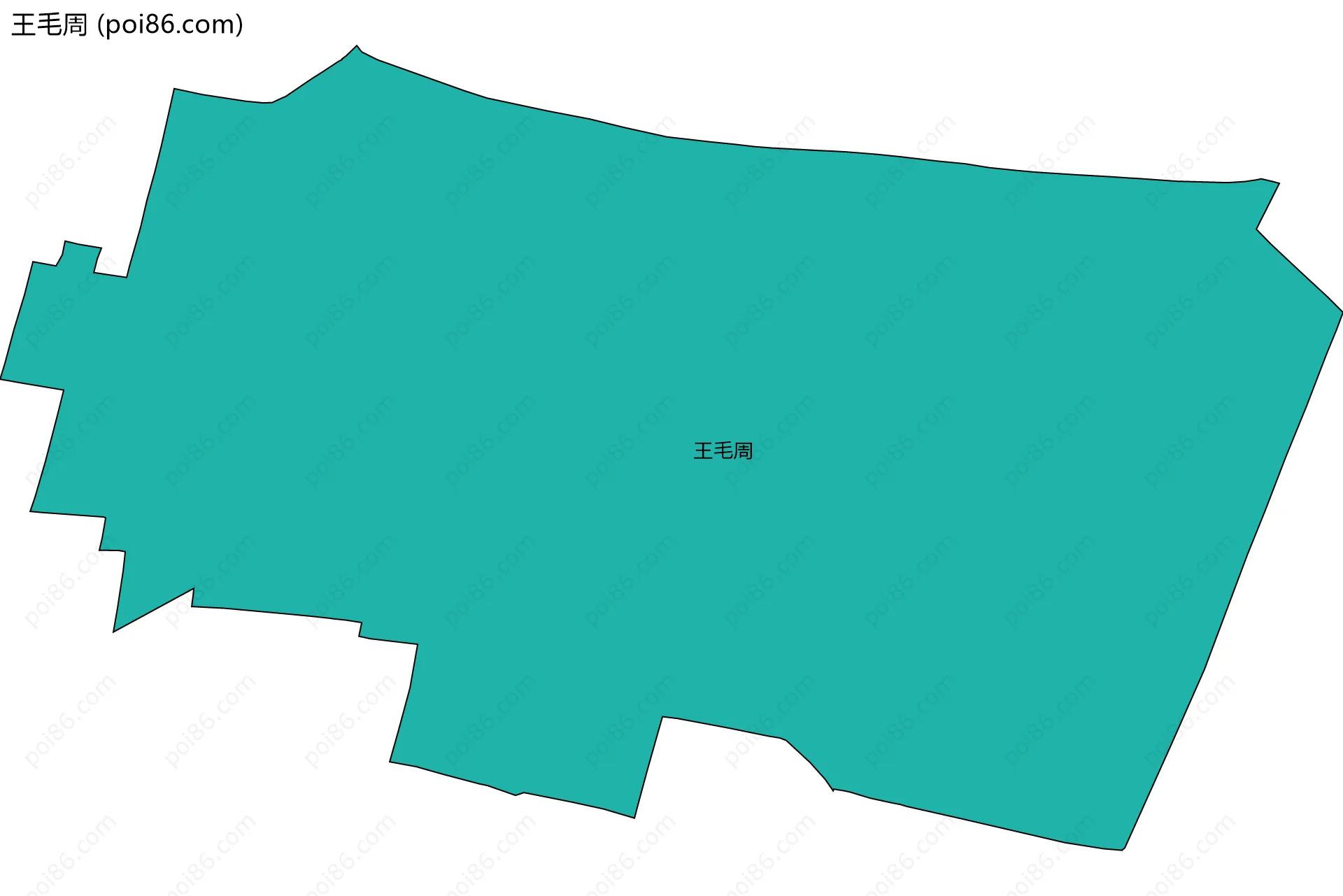 王毛周边界地图