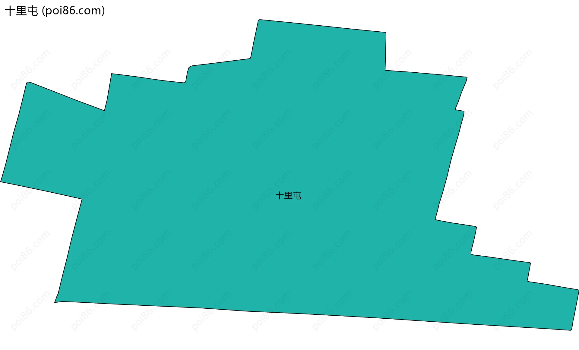 十里屯边界地图