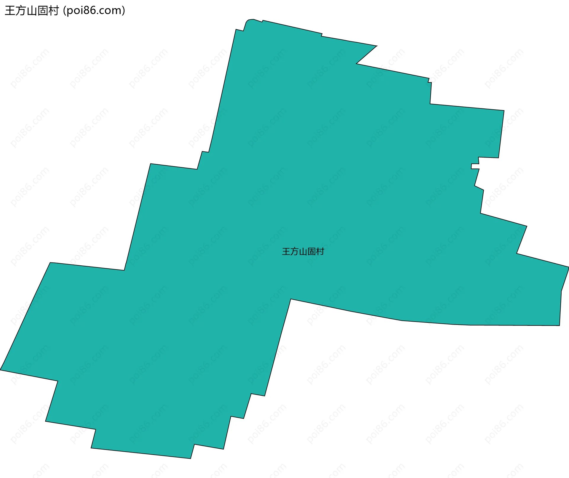 王方山固村边界地图