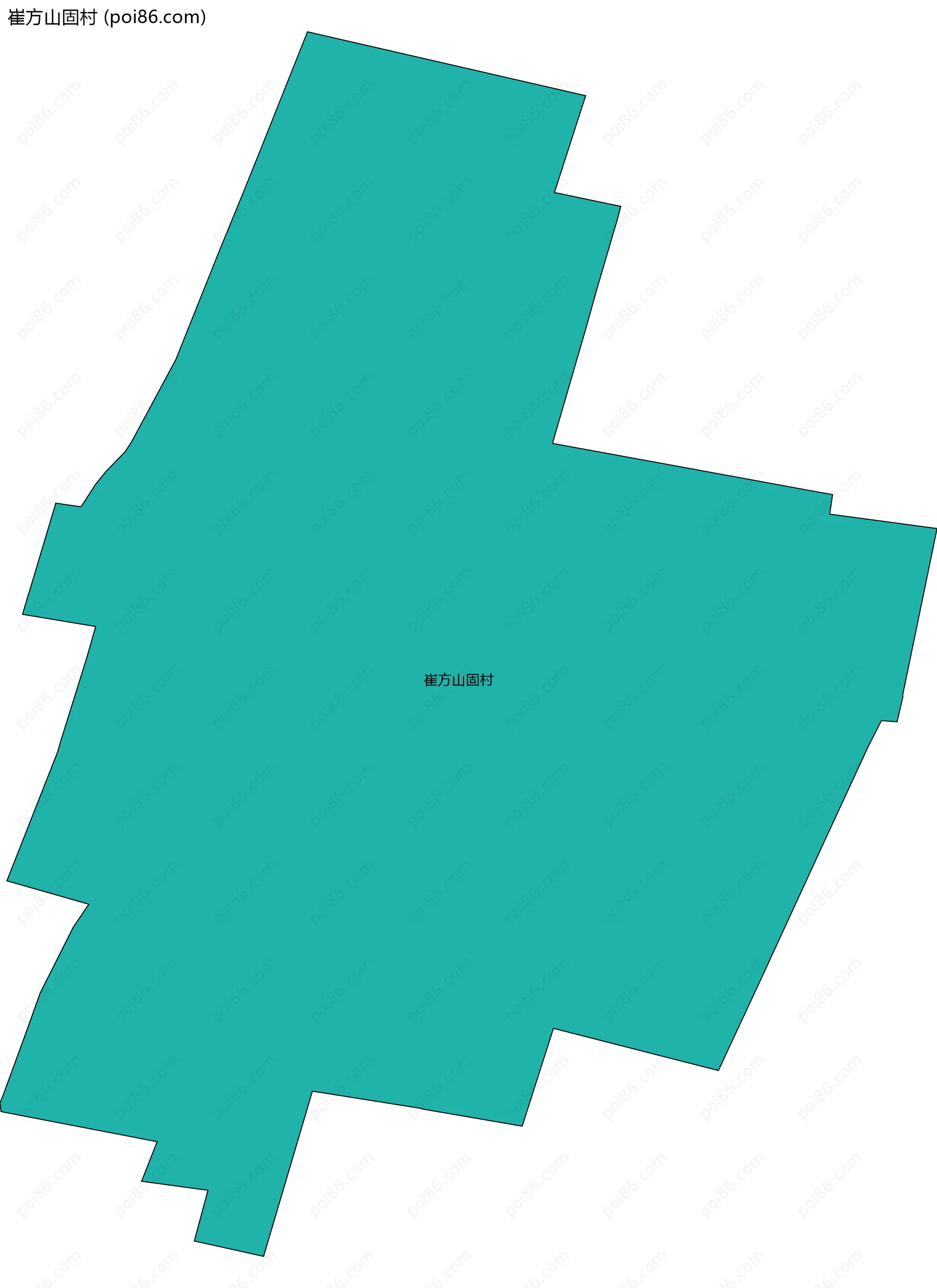 崔方山固村边界地图