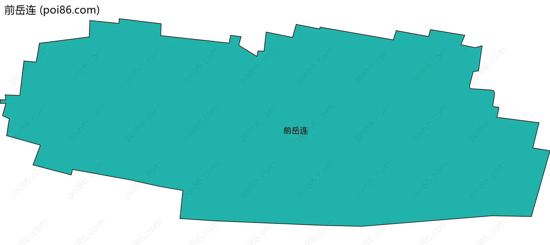 前岳连边界地图