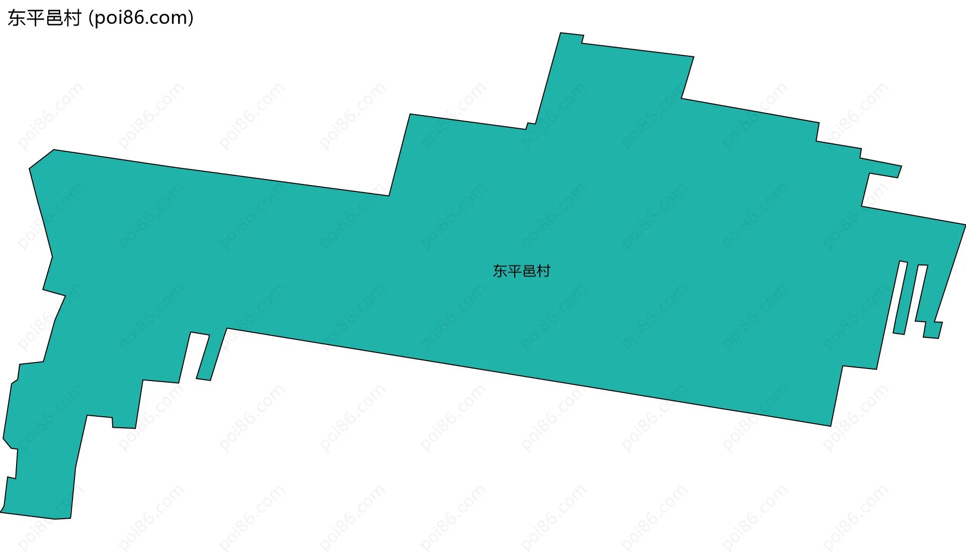 东平邑村边界地图