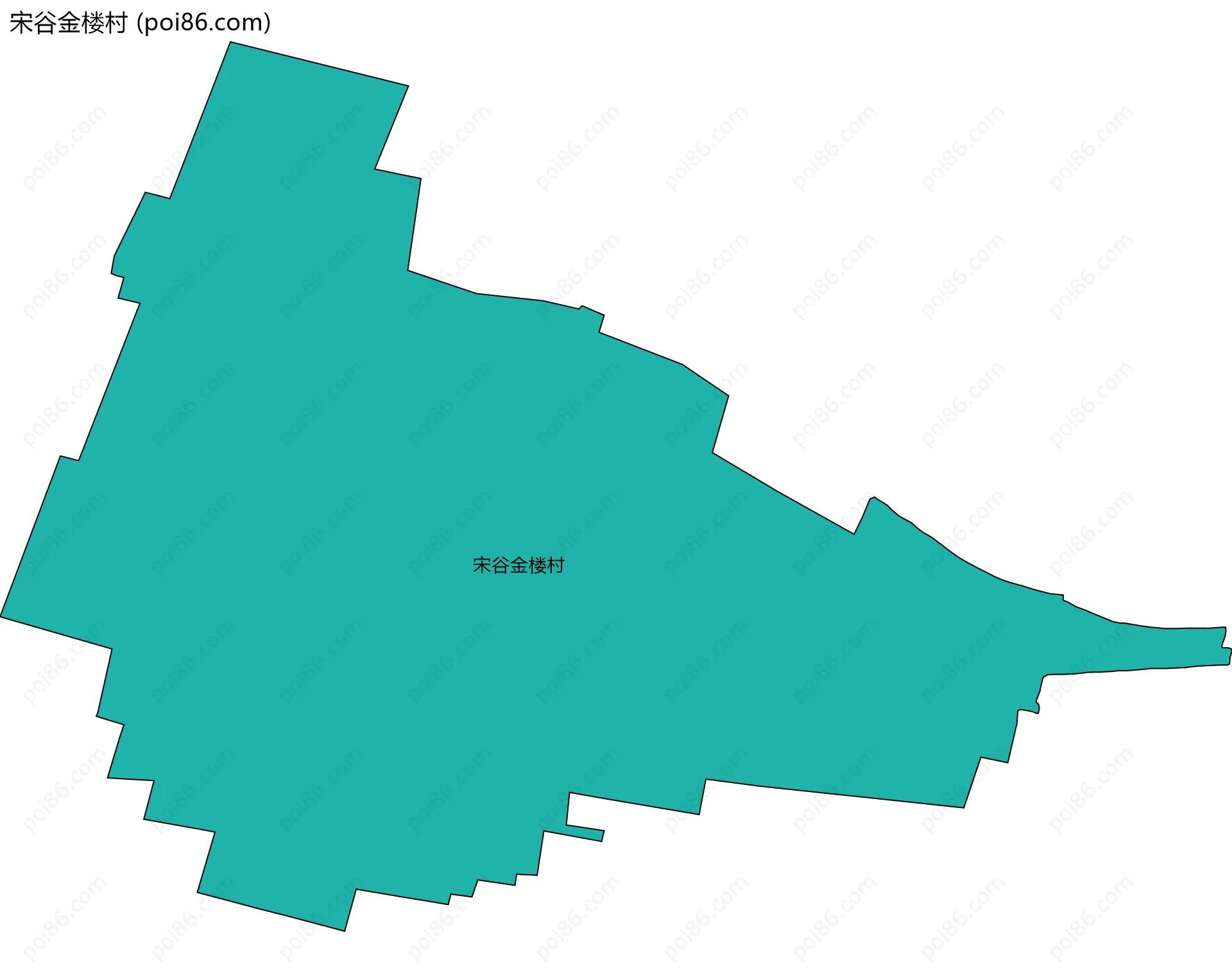 宋谷金楼村边界地图