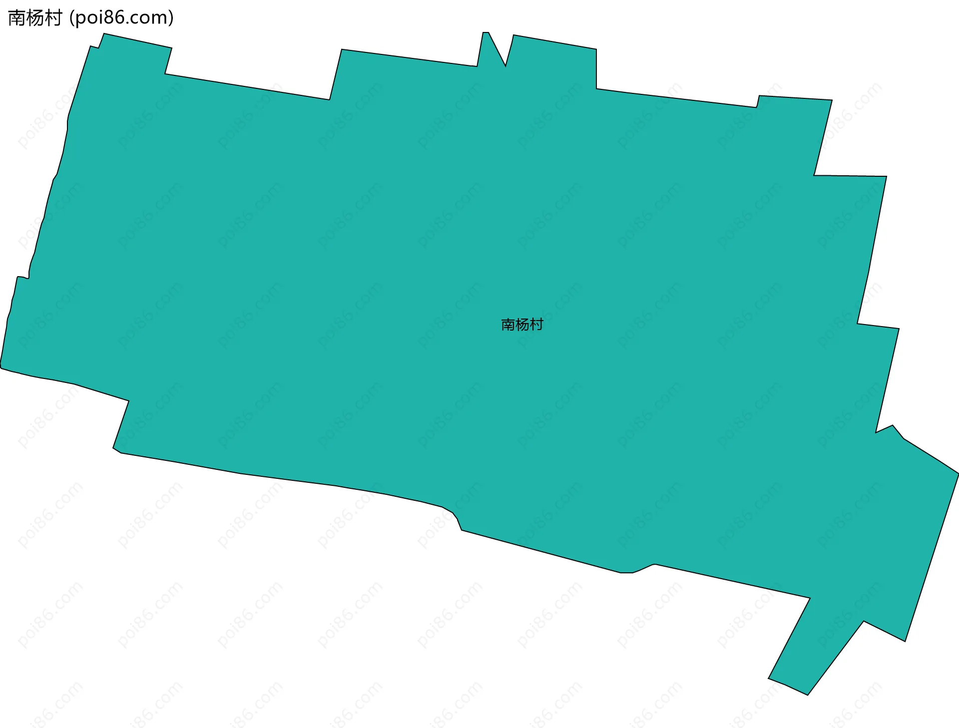 南杨村边界地图