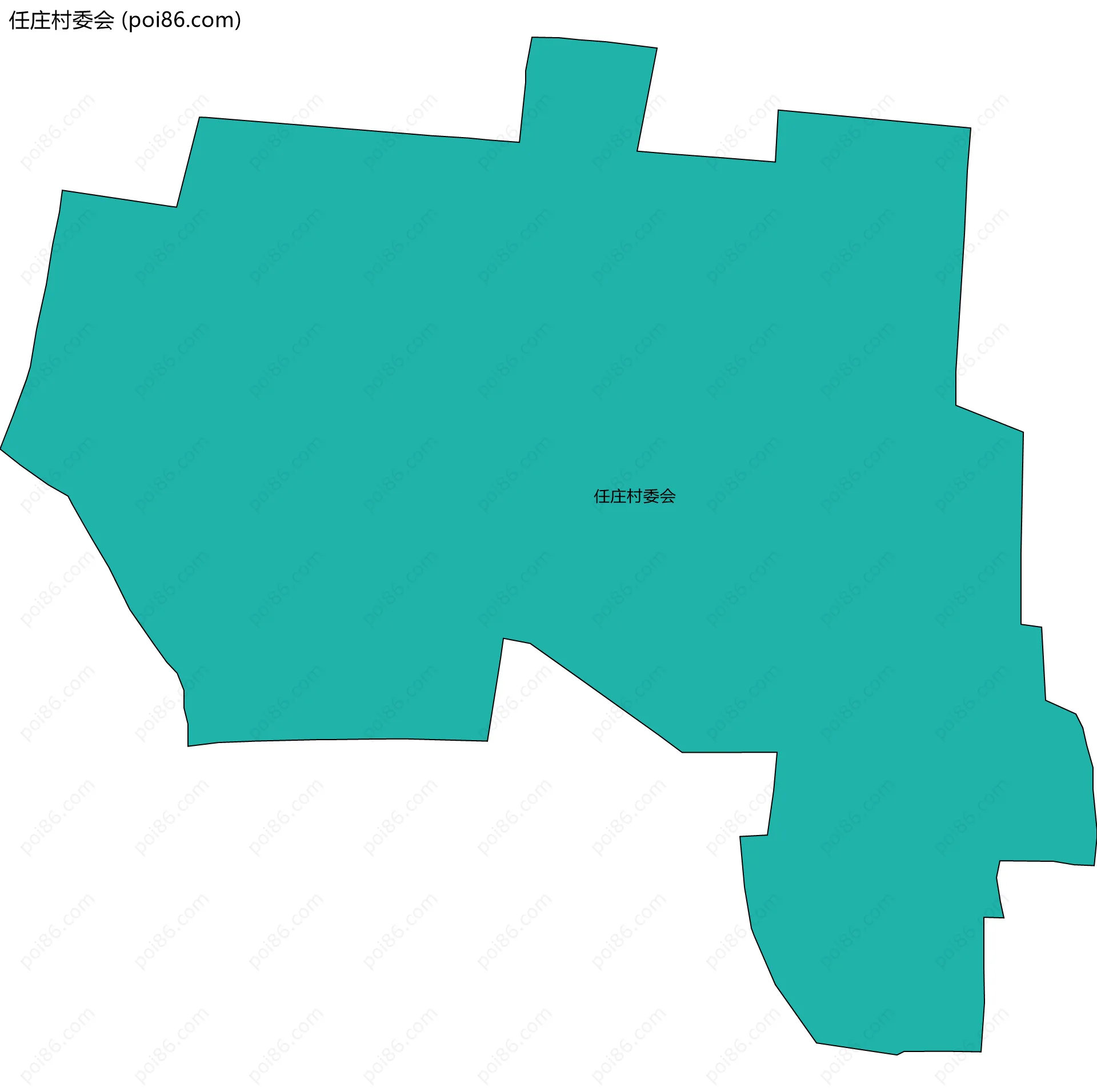 任庄村委会边界地图