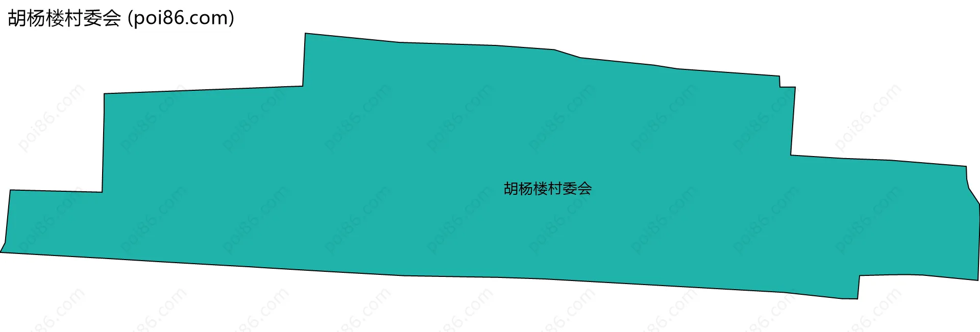 胡杨楼村委会边界地图