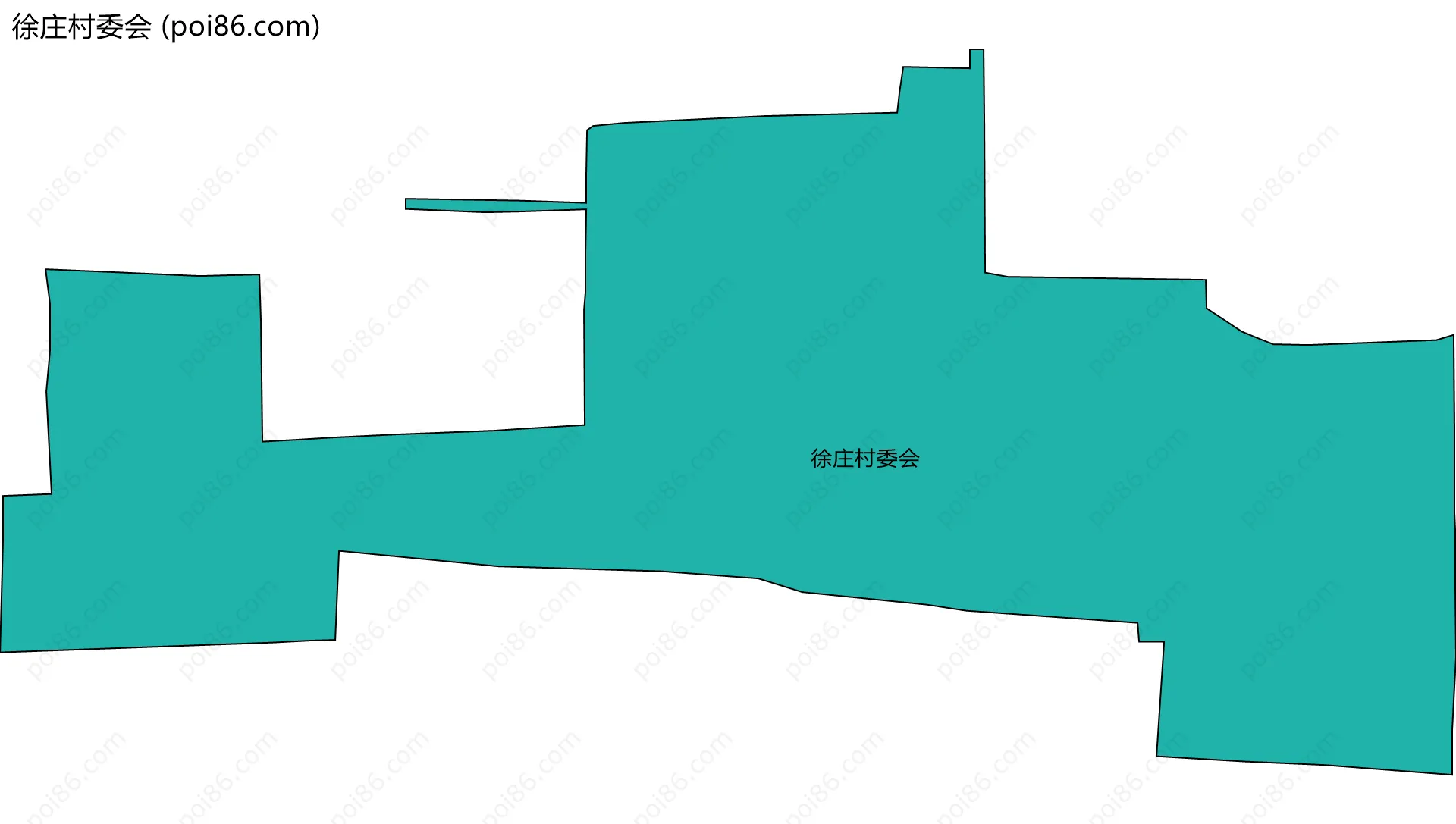 徐庄村委会边界地图