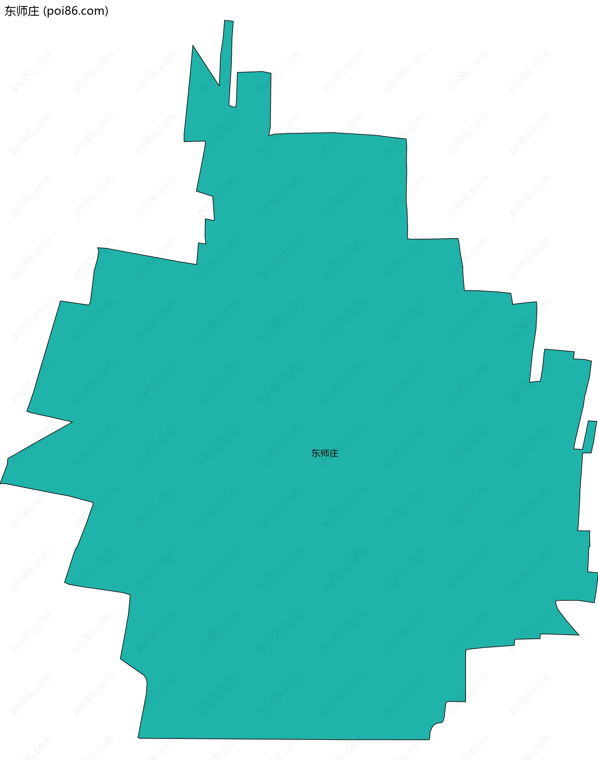 东师庄边界地图