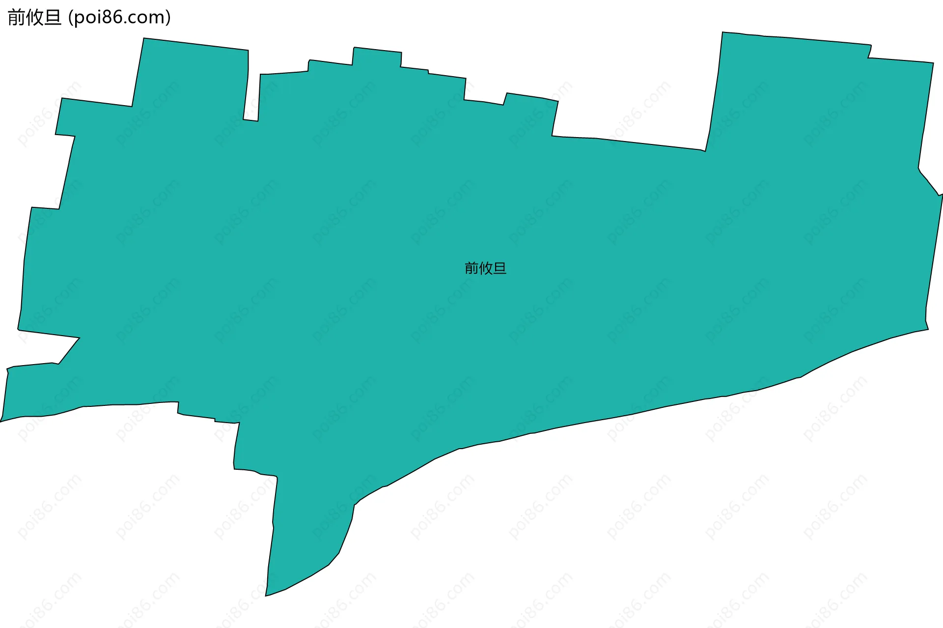 前攸旦边界地图