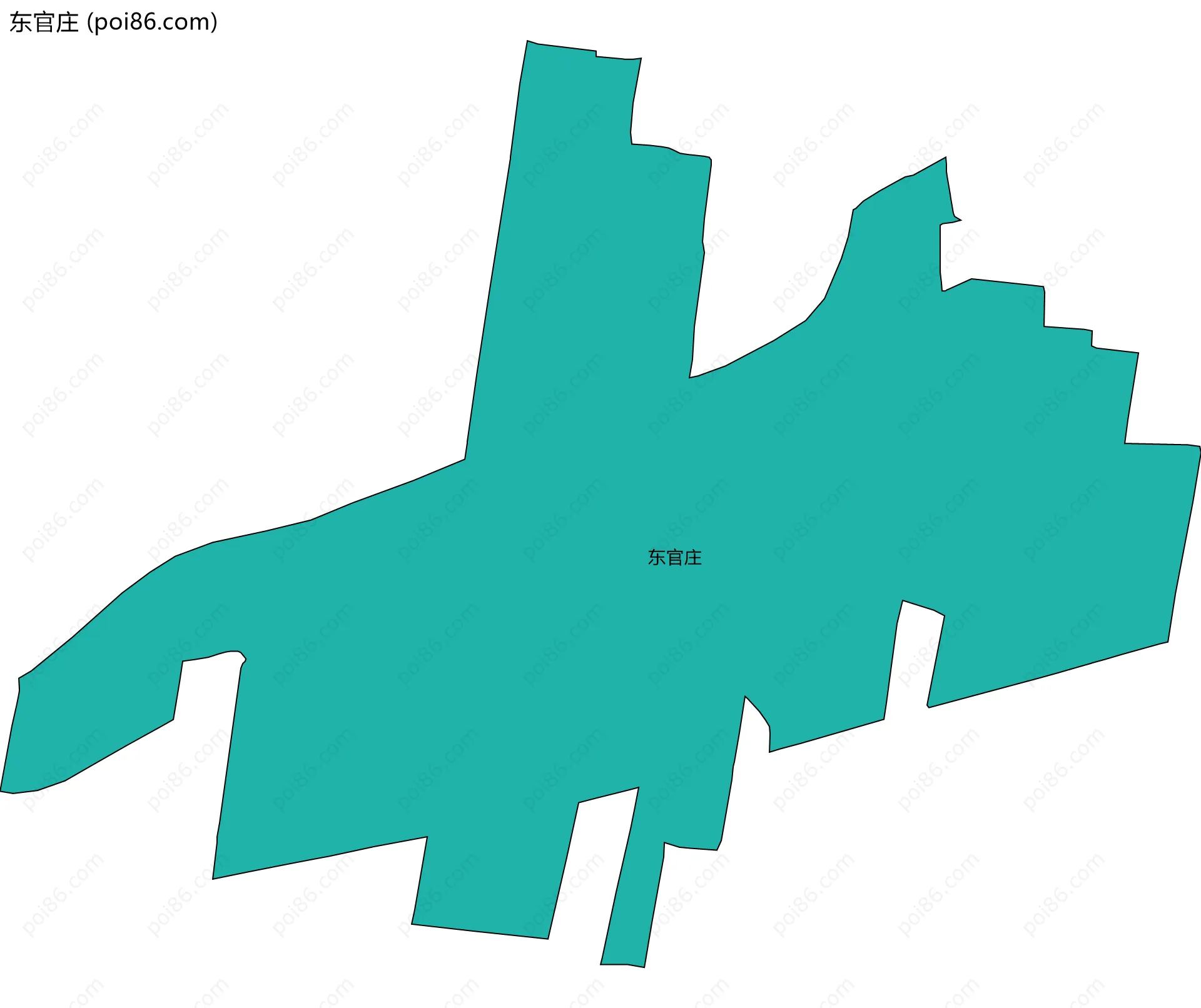 东官庄边界地图
