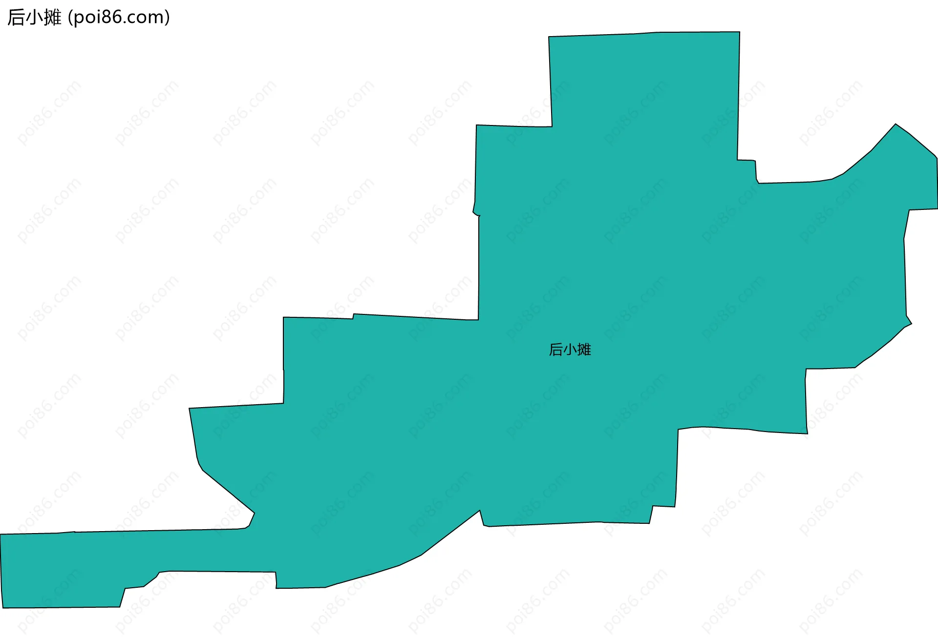 后小摊边界地图