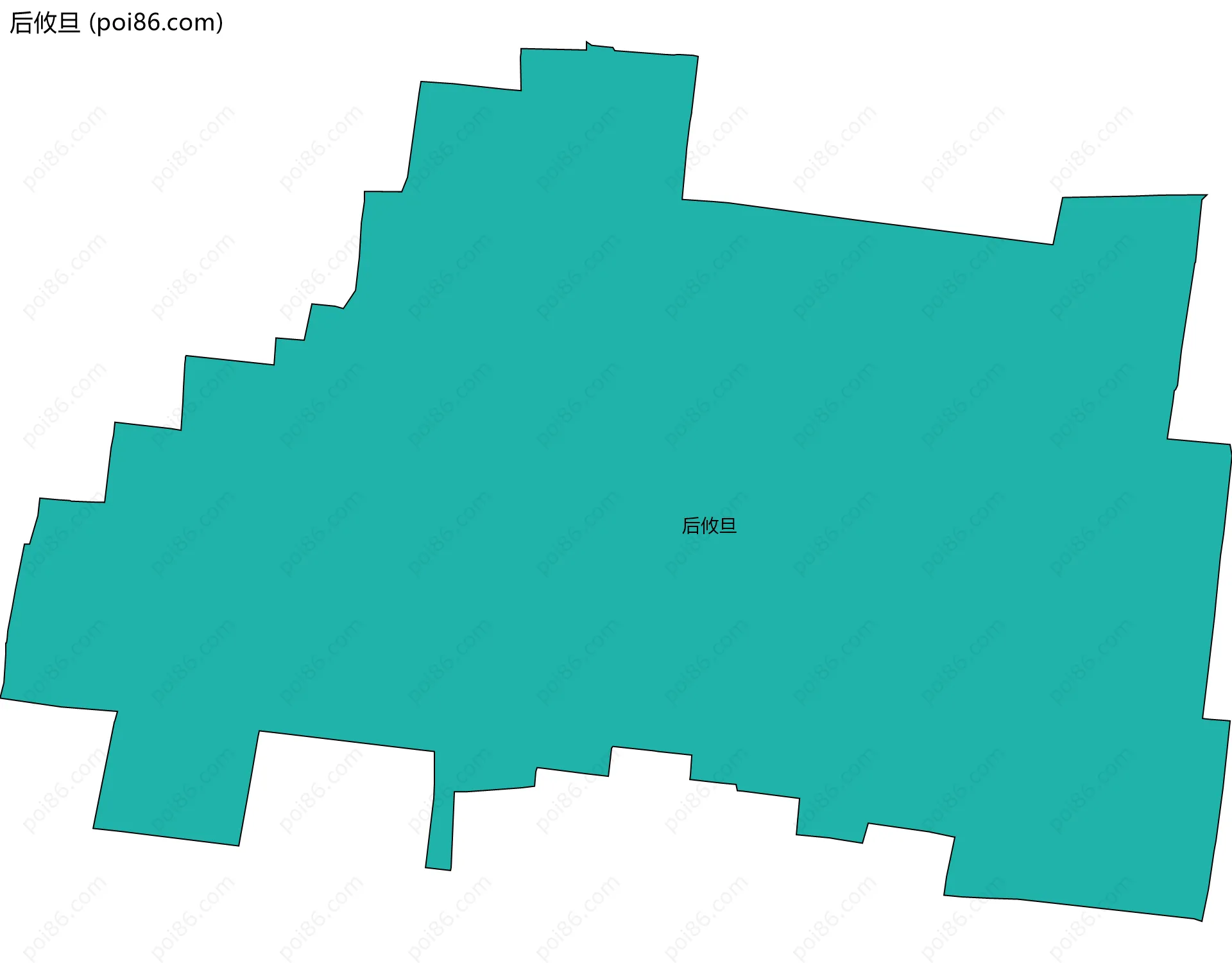后攸旦边界地图