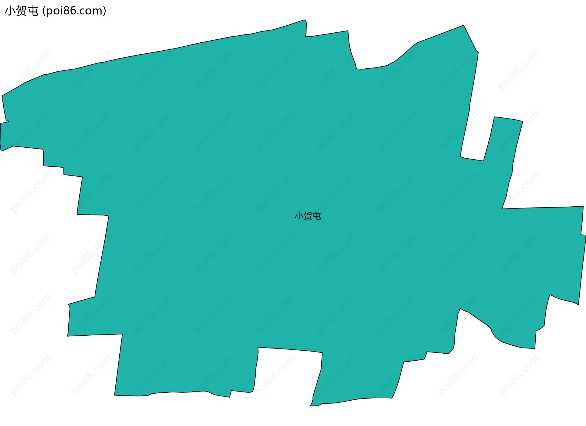 小贺屯边界地图