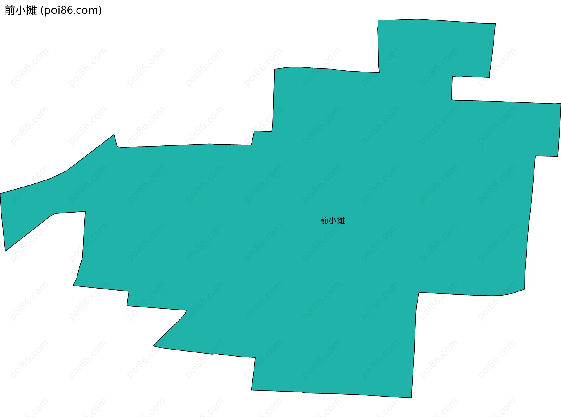 前小摊边界地图