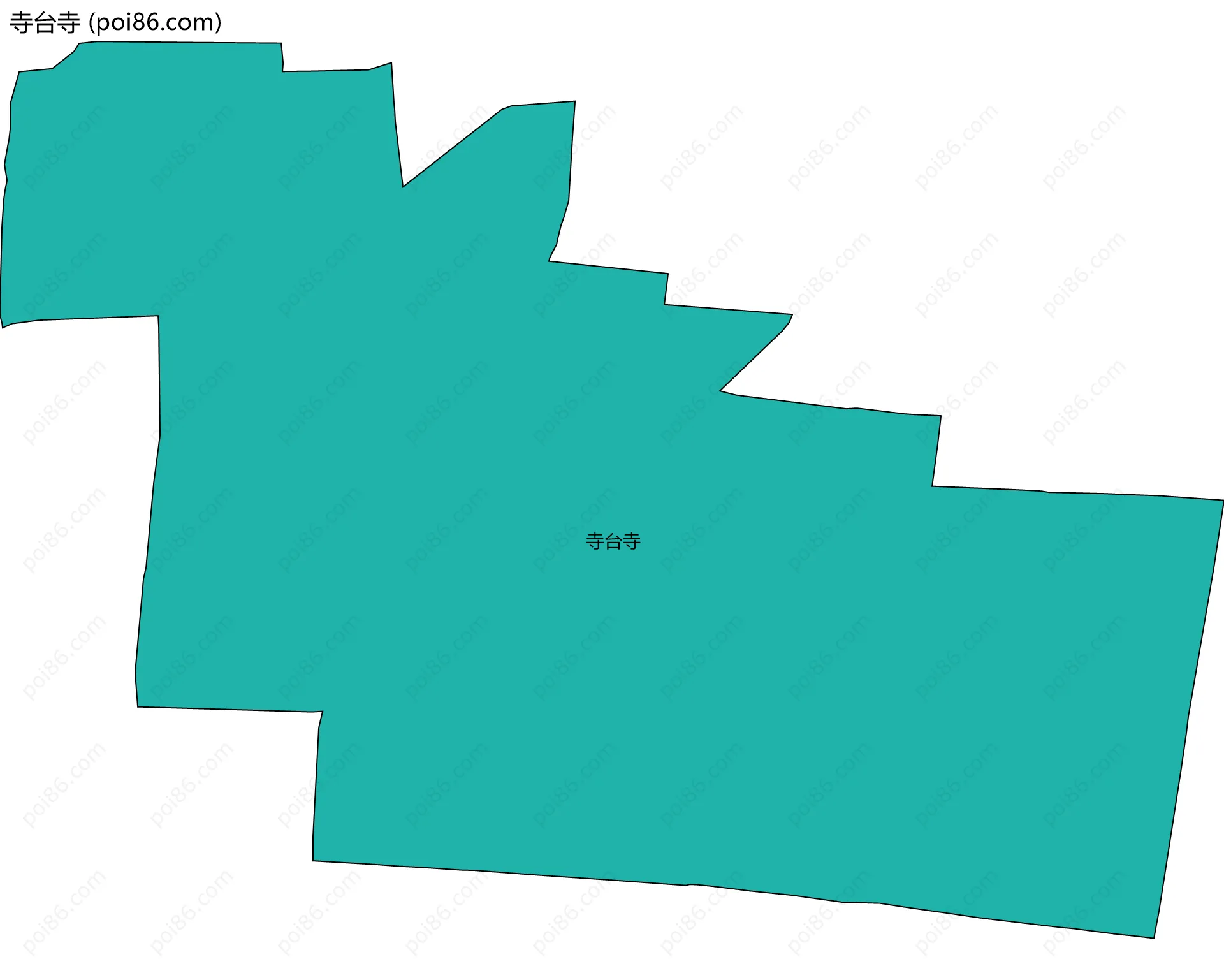 寺台寺边界地图