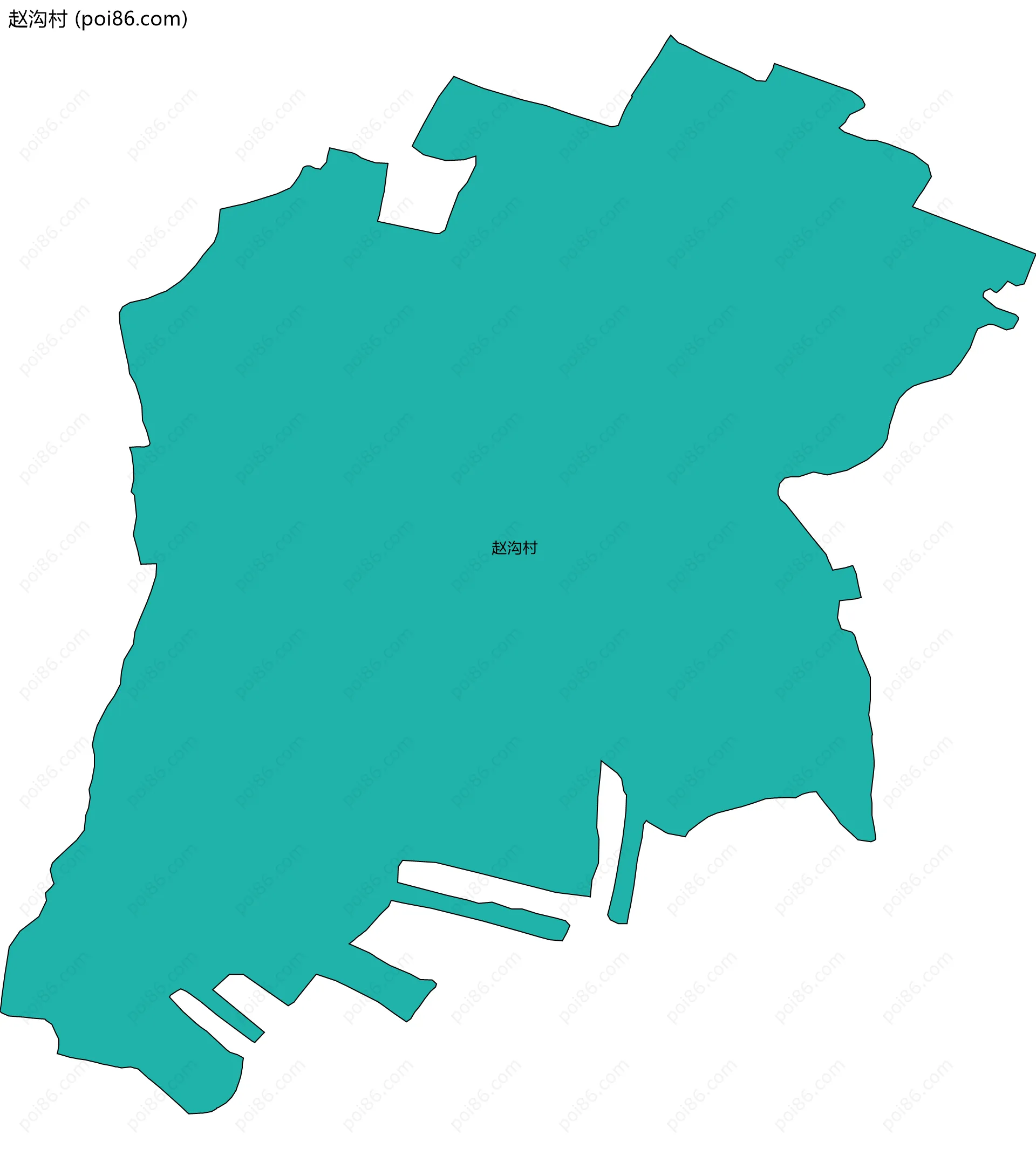 赵沟村边界地图