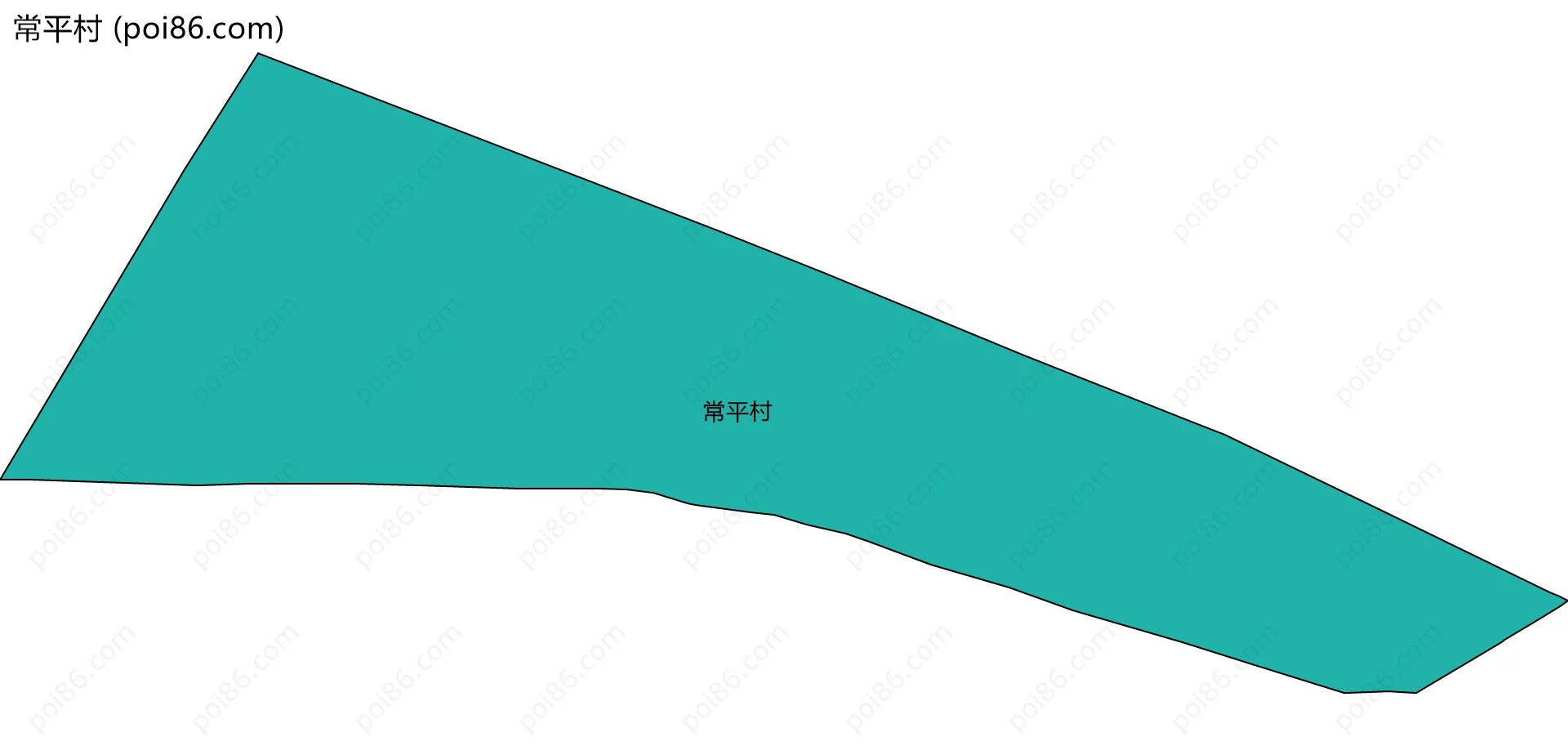 常平村边界地图